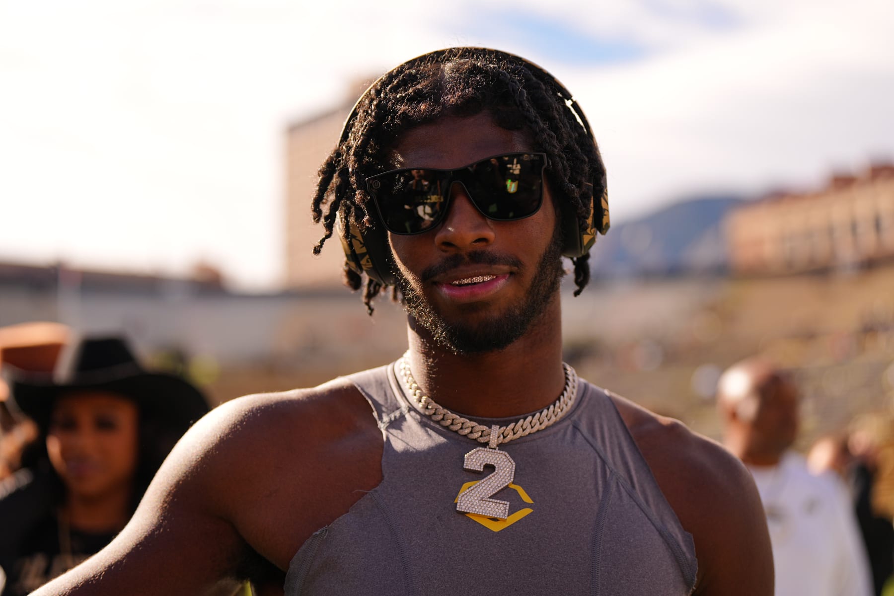 College Football: Colorado quarterback Shedeur Sanders (2) in action, poses for a photo prior to game vs Arizona at Folsom Field. 
Boulder, CO 11/11/2023 
CREDIT: Erick W. Rasco (Photo by Erick W. Rasco/Sports Illustrated via Getty Images) 
(Set Number: X164462)