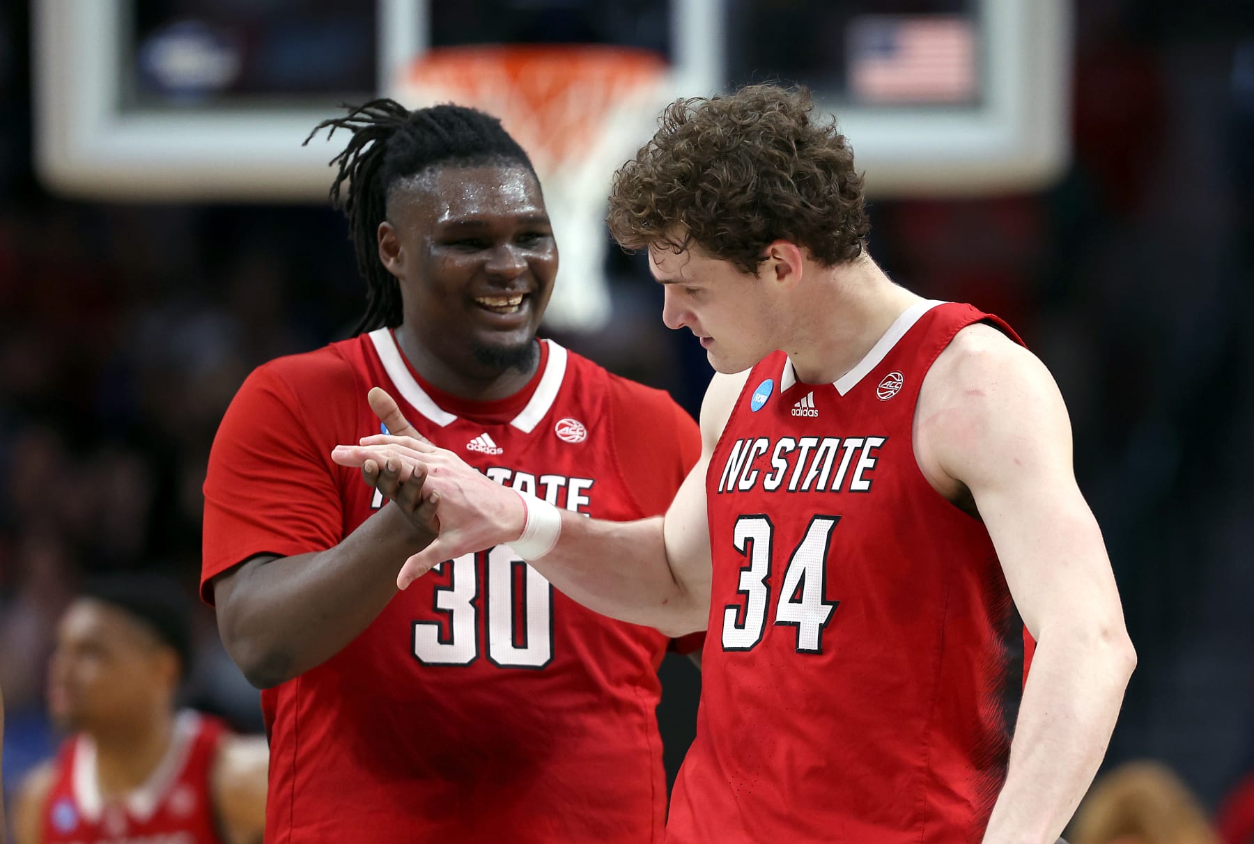 NC State's DJ Burns Jr. and Ben Middlebrooks