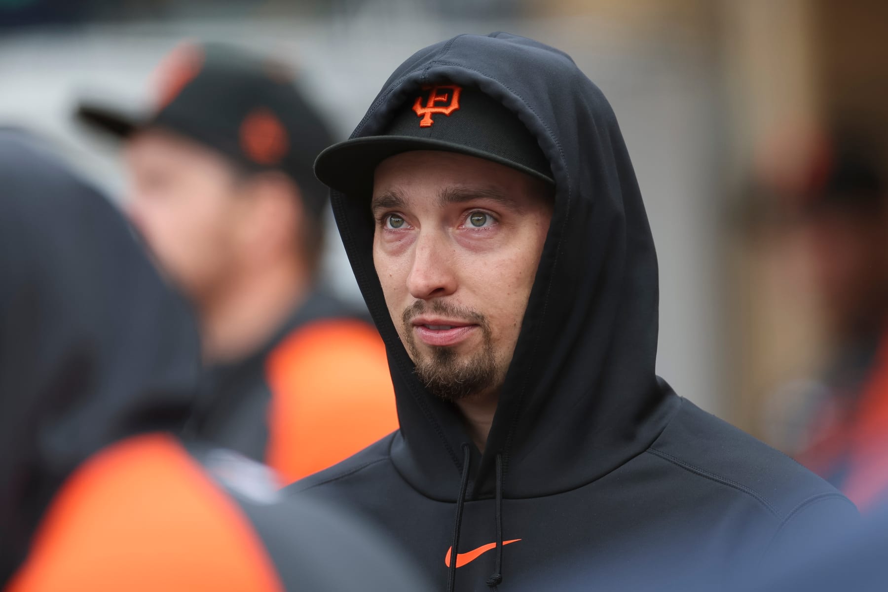 SAN DIEGO, CALIFORNIA - MARCH 30: Blake Snell #7 of the San Francisco Giants walks in the dugout during a game against the San Diego Padres at PETCO Park on March 30, 2024 in San Diego, California. (Photo by Brandon Sloter/Getty Images)