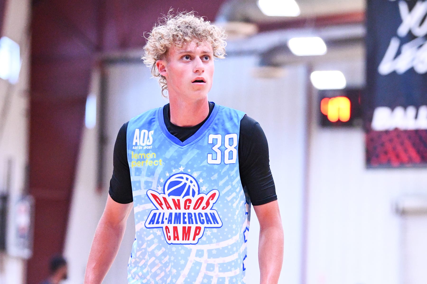 LAS VEGAS, NV - JUNE 07: Collin Chandler looks on during the Pangos All-American Camp on June 7, 2021 at the Tarkanian Basketball Academy in Las Vegas, NV. (Photo by Brian Rothmuller/Icon Sportswire via Getty Images)