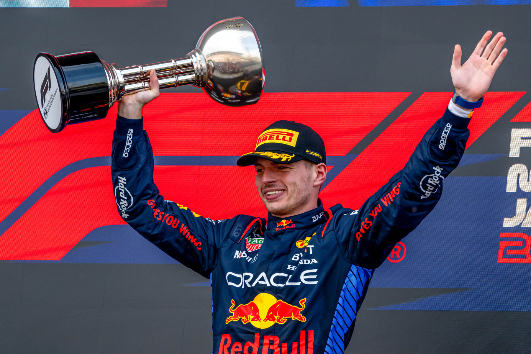 SUZUKA, JAPAN - APRIL 07: Max Verstappen, Red Bull Racing RB19 during the F1 Grand Prix of Japan at Suzuka International Racing Course on April 07, 2024 in Suzuka, Japan. (Photo by Michael Potts/BSR Agency/Getty Images)