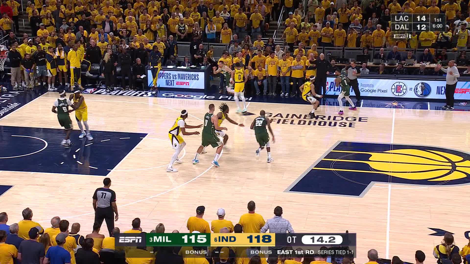 Ridiculous End to Bucks-Pacers