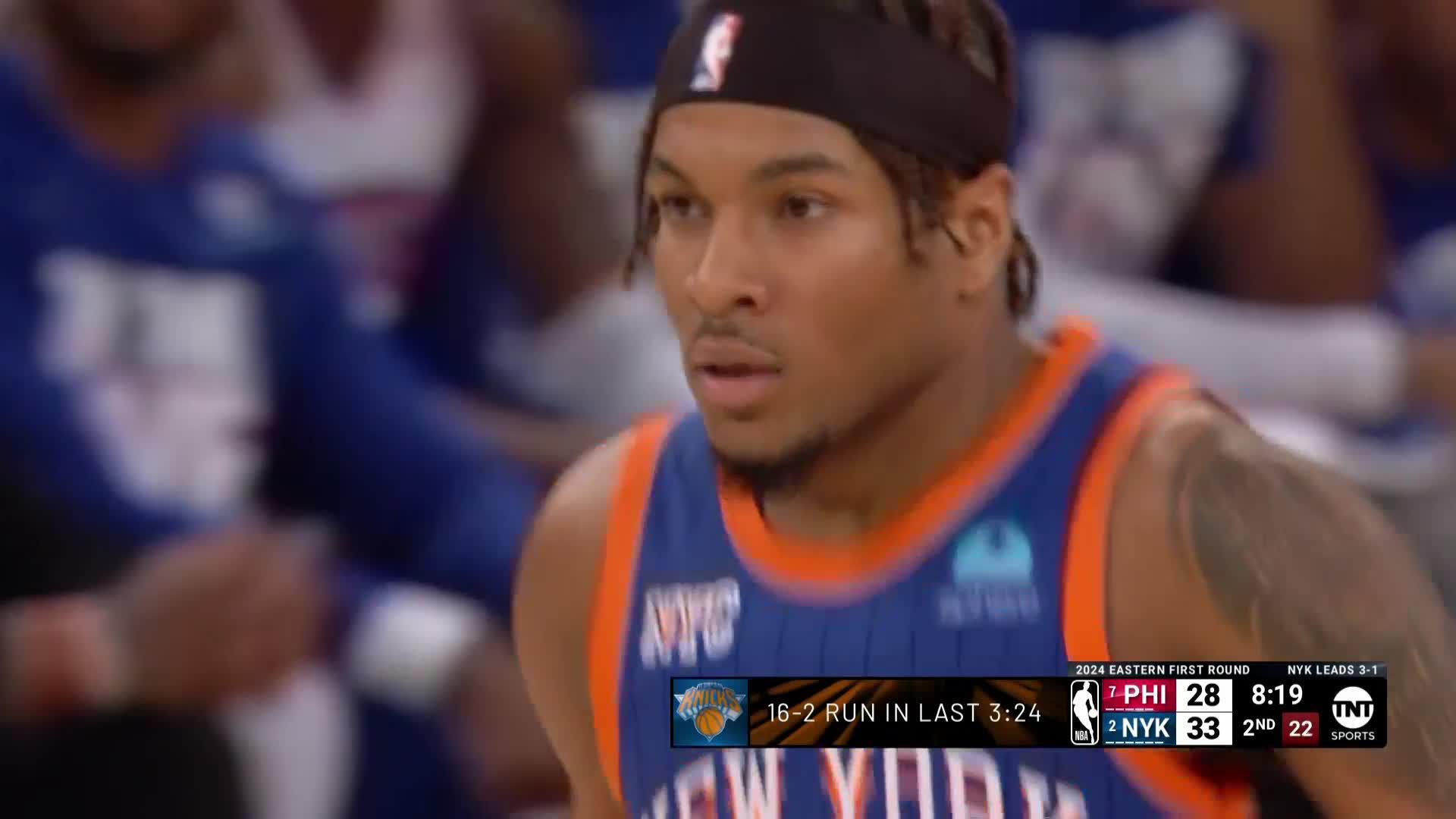 Highlight Knicks Sequence for Lead