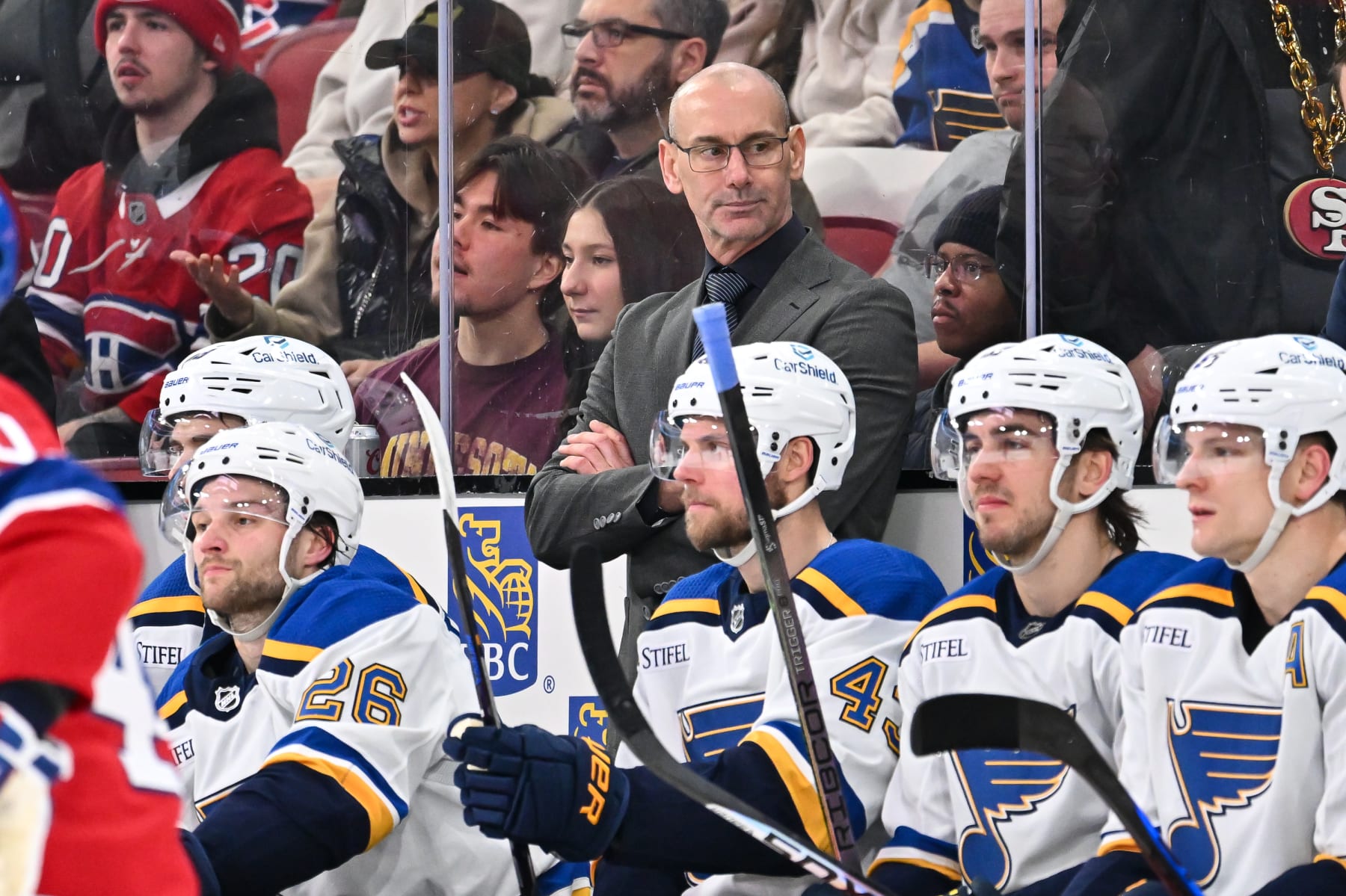 St. Louis Blues interim head coach Drew Bannister.