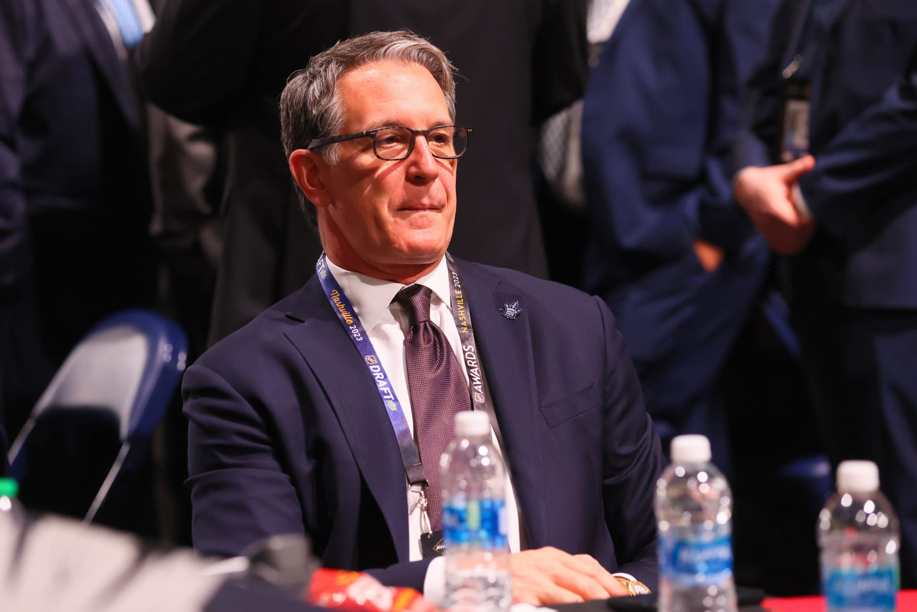 NASHVILLE, TENNESSEE - JUNE 28: President Brendan Shanahan of the Toronto Maple Leafs is seen prior to round one of the 2023 Upper Deck NHL Draft at Bridgestone Arena on June 28, 2023 in Nashville, Tennessee. (Photo by Bruce Bennett/Getty Images)