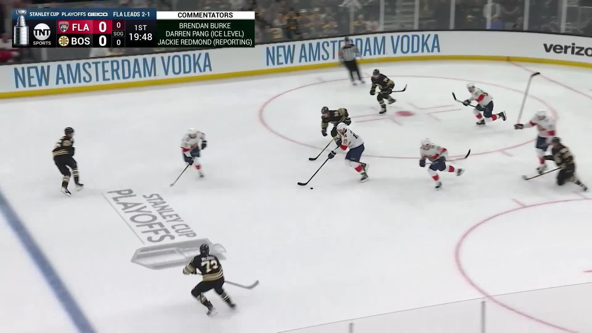 Huge Hit in Panthers-Bruins 😱