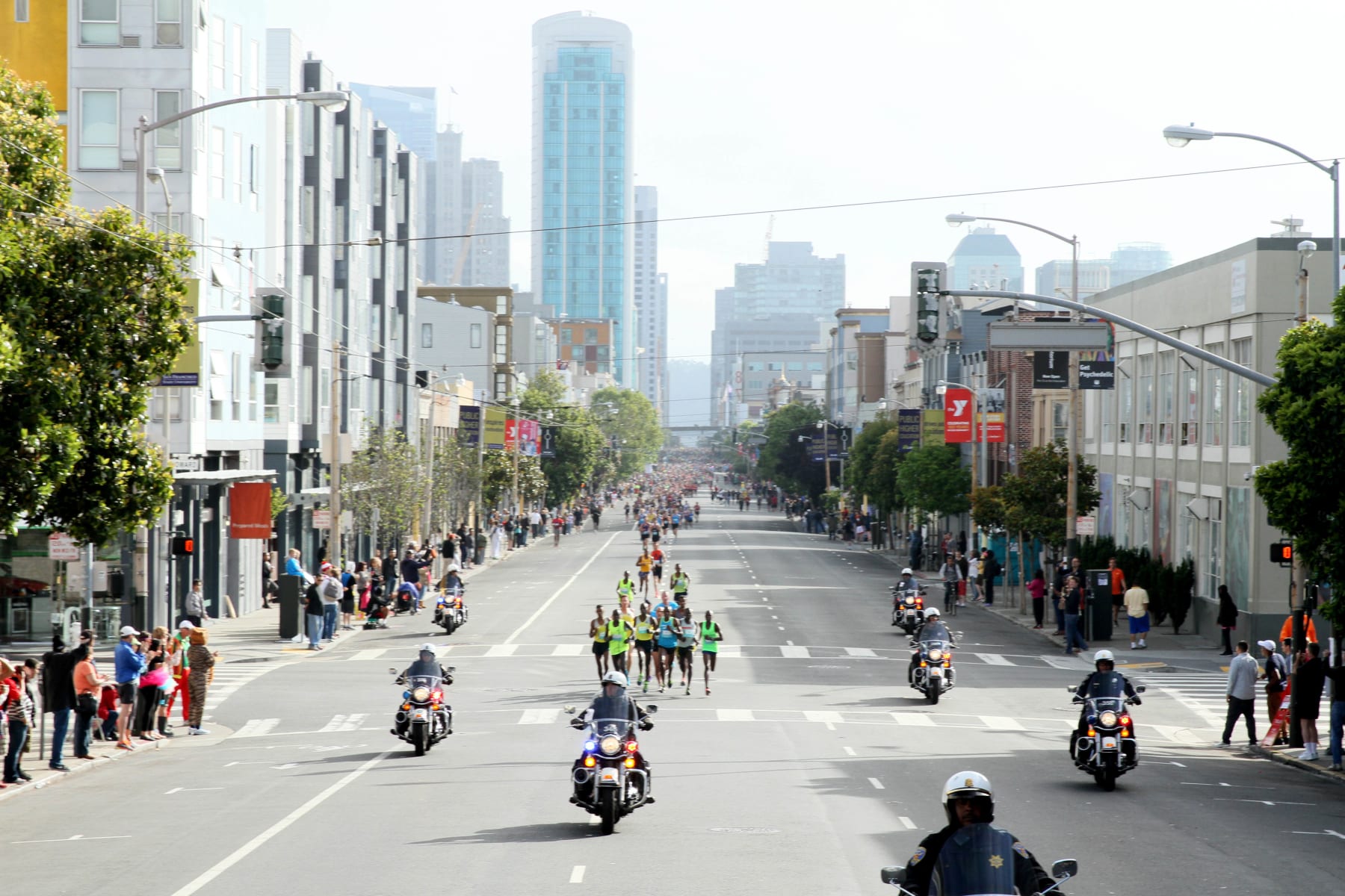 SAN FRANCISCO, UNITED STATES - MAY 19: Many people attend the San Francisco Bay to Breakers race which is the oldest consecutively run annual footrace in the world, a staple to the City by the Bay since May 1912. With a starting point near the San Francisco Bay, a few blocks from The Embarcadero, the 12K race runs west through the city and finishes at the Great Highway where breakers crash onto the Pacific Coasts Ocean Beach. Participants dressed with amazing costumes during the race in San Francisco, United States, on May 19, 2014. (Photo by Tayfun Coskun/Anadolu Agency/Getty Images)
