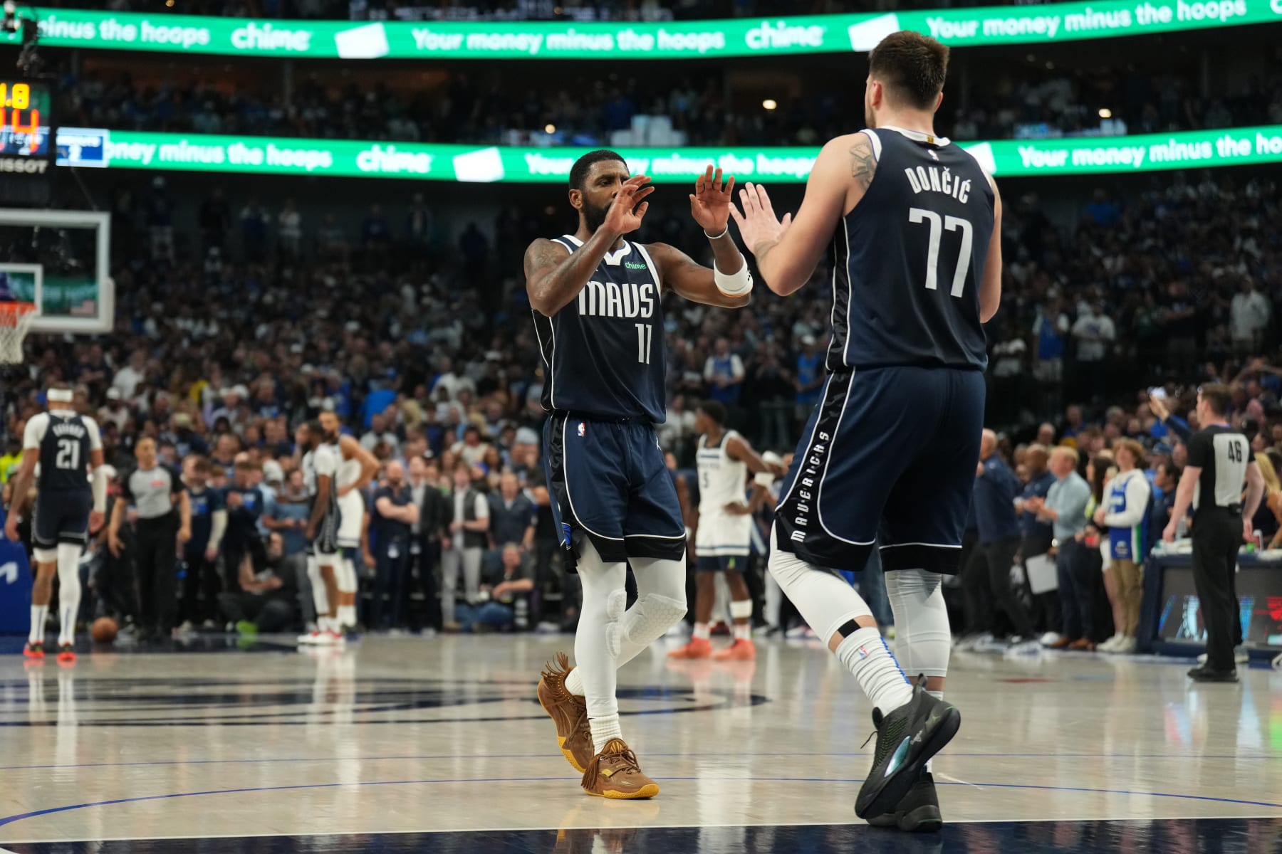 Kyrie Irving Reacts to Mavs Backcourt with Luka Dončić Called Best in NBA History