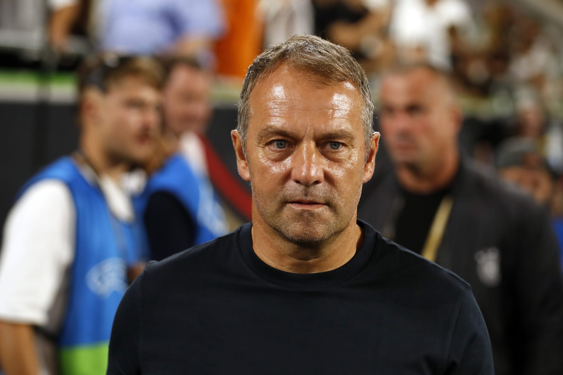 WOLFSBURG - Germany coach Hansi Flick during the friendly International match between Germany and Japan at the Volkswagen Arena on September 9, 2023 in Wolfsburg, Germany. ANP | Hollandse Hoogte | BART STOUTJESDIJK (Photo by ANP via Getty Images)