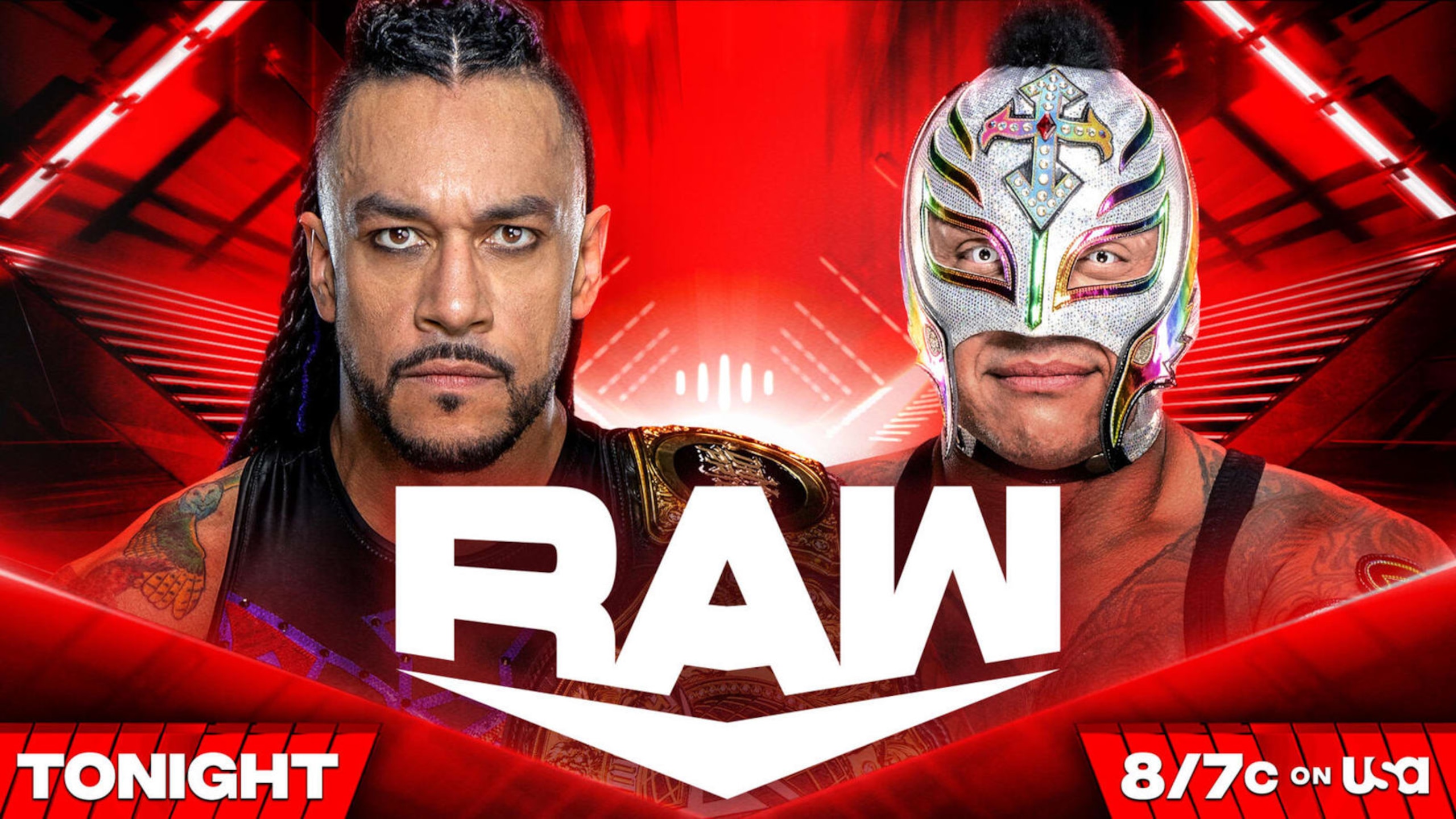 Damian Priest and Rey Mysterio. Damian Priest and Rey Mysterio.