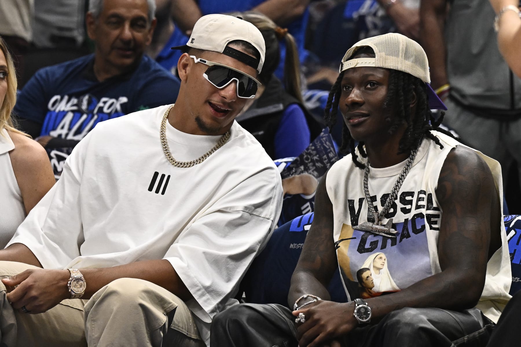 Patrick Mahomes and Marquise Brown