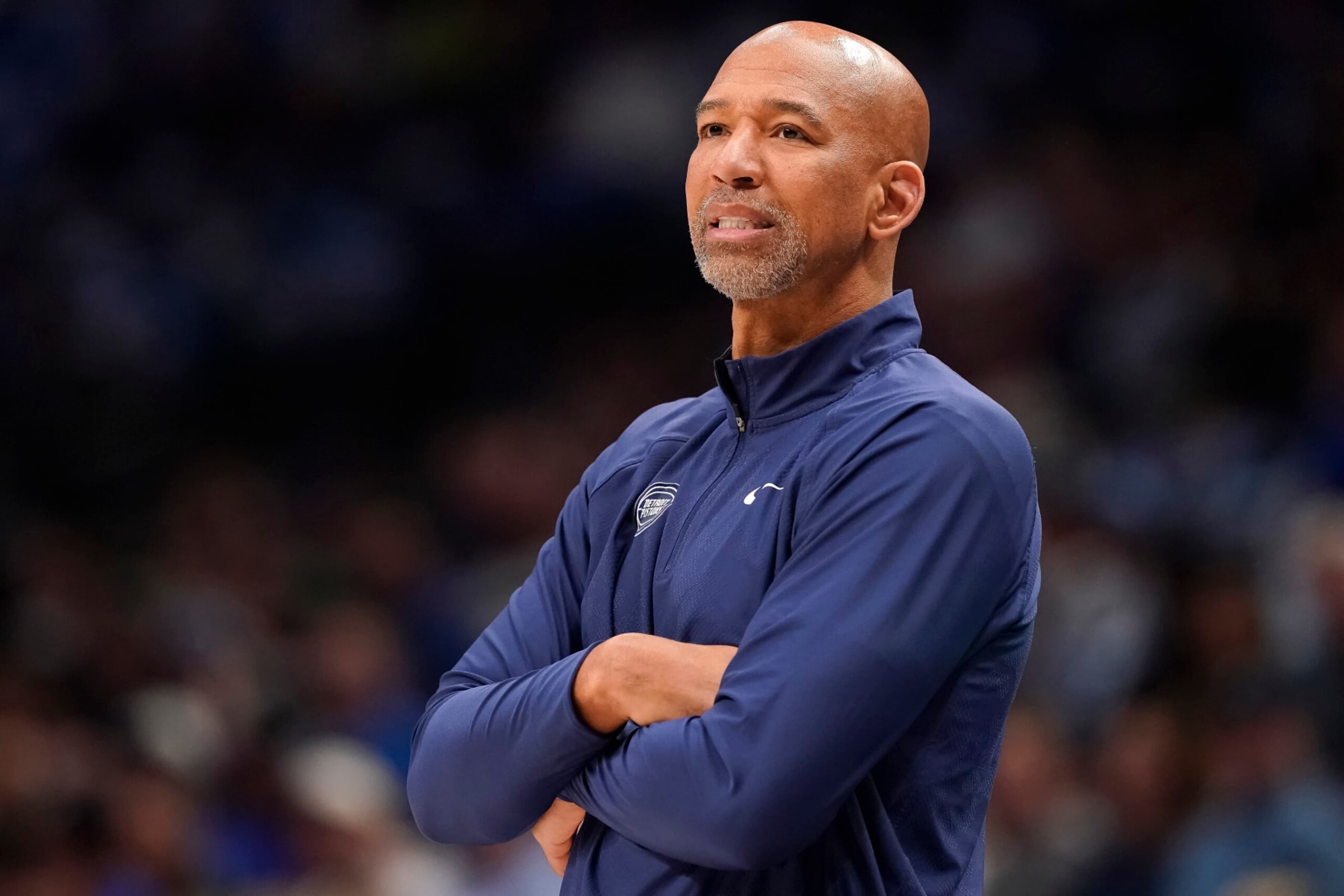 DALLAS, TEXAS - APRIL 12: Head coach Monty Williams of the Detroit Pistons looks on during the first half against the Dallas Mavericks at American Airlines Center on April 12, 2024 in Dallas, Texas. NOTE TO USER: User expressly acknowledges and agrees that, by downloading and or using this photograph, User is consenting to the terms and conditions of the Getty Images License Agreement. (Photo by Sam Hodde/Getty Images) DALLAS, TEXAS - APRIL 12: Head coach Monty Williams of the Detroit Pistons looks on during the first half against the Dallas Mavericks at American Airlines Center on April 12, 2024 in Dallas, Texas. NOTE TO USER: User expressly acknowledges and agrees that, by downloading and or using this photograph, User is consenting to the terms and conditions of the Getty Images License Agreement. (Photo by Sam Hodde/Getty Images)