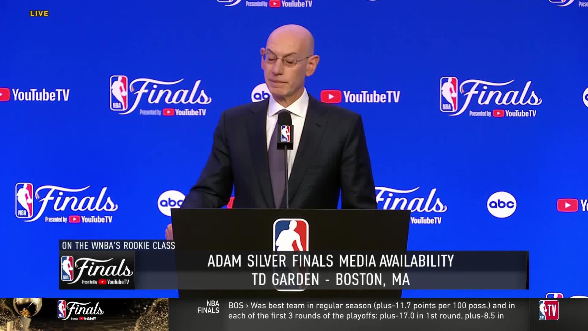 Adam Silver Talks Clark Foul