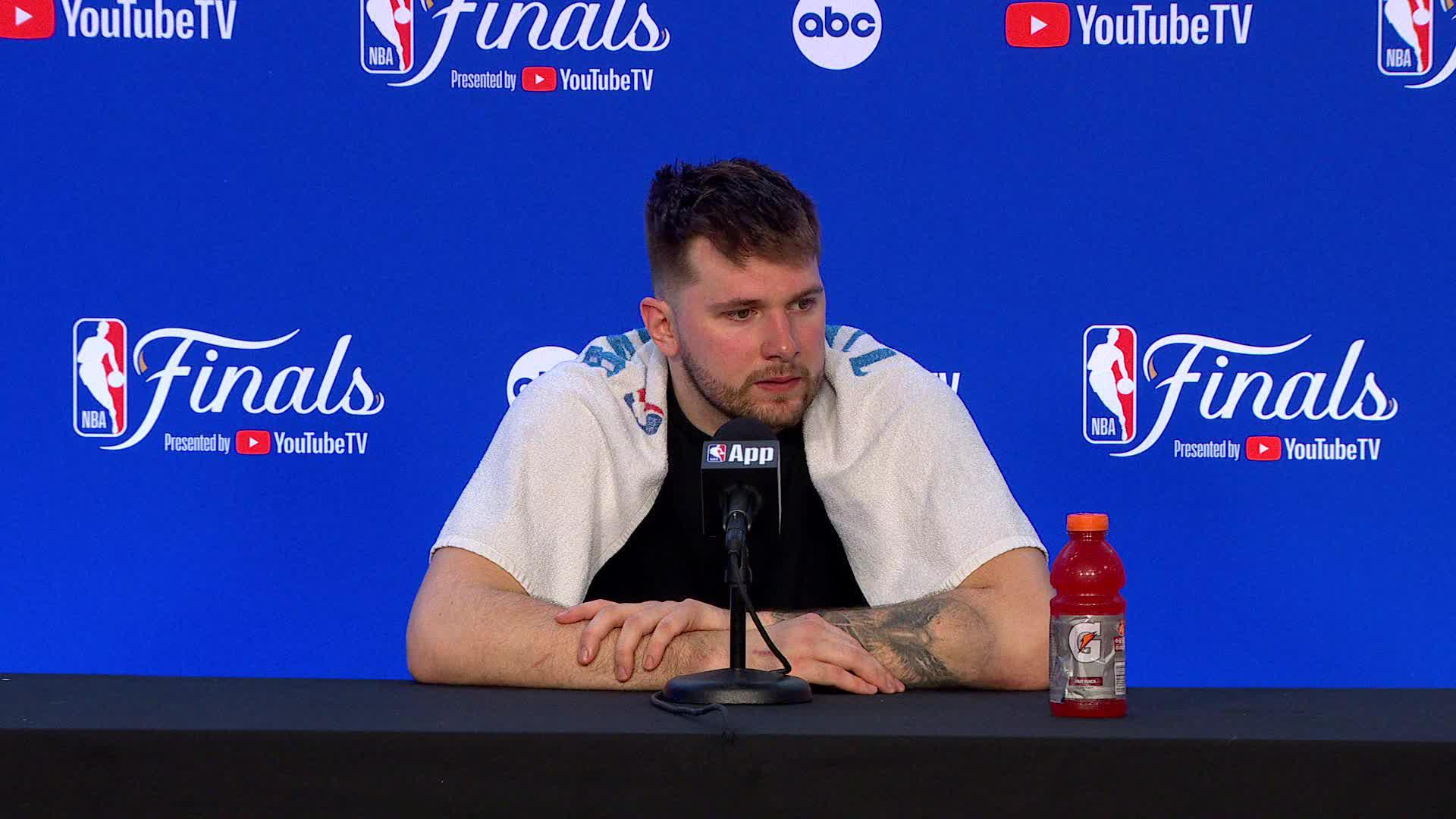Luka Reacts to Game 1 Loss 🎤
