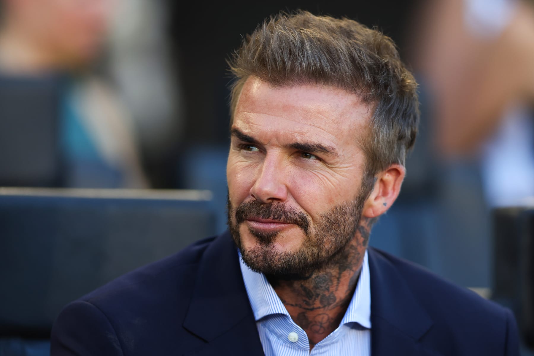 FORT LAUDERDALE, FLORIDA - MAY 29: Inter Miami co-owner David Beckham looks on prior to a game between Atlanta United and Inter Miami at Chase Stadium on May 29, 2024 in Fort Lauderdale, Florida. (Photo by Megan Briggs/Getty Images)