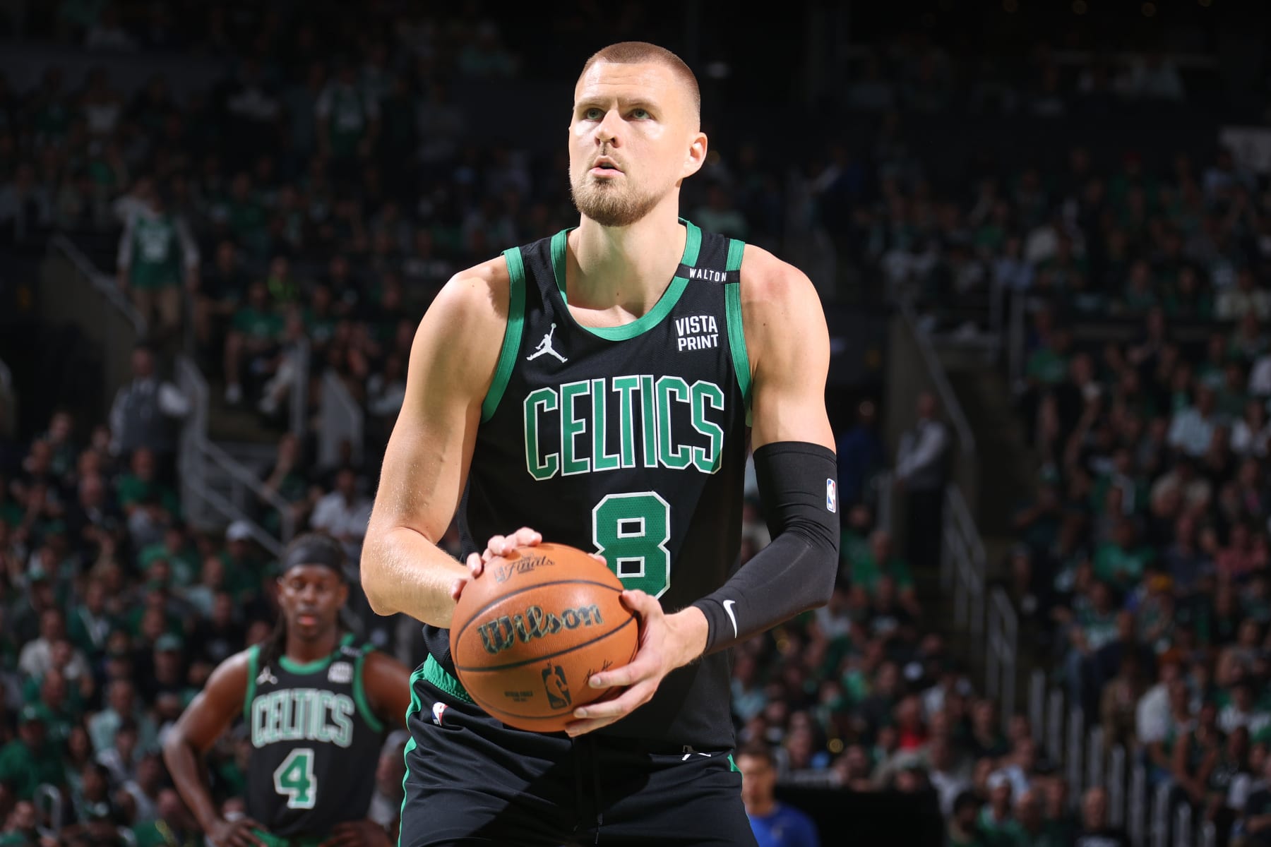 Woj 'Real Doubt' Celtics' Kristaps Porziņģis Returns for NBA Finals