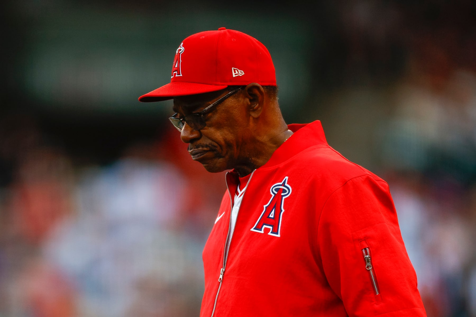 ANAHEIM, CALIFORNIA - MAY 29: Manager Ron Washington #37 of the Los Angeles Angels walks on the field in the second inning during a game against the New York Yankees at Angel Stadium of Anaheim on May 29, 2024 in Anaheim, California. (Photo by Brandon Sloter/Getty Images)