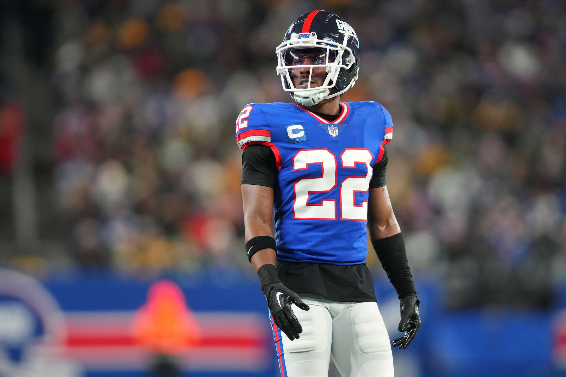 EAST RUTHERFORD, NEW JERSEY - DECEMBER 11:(New York dailies out) Adoree' Jackson #22 of the New York Giants in action against the Green Bay Packers at MetLife Stadium on December 11, 2023 in East Rutherford, New Jersey. New York Giants defeated the Green Bay Packers 24-22. (Photo by Mike Stobe/2023 Mike Stobe)