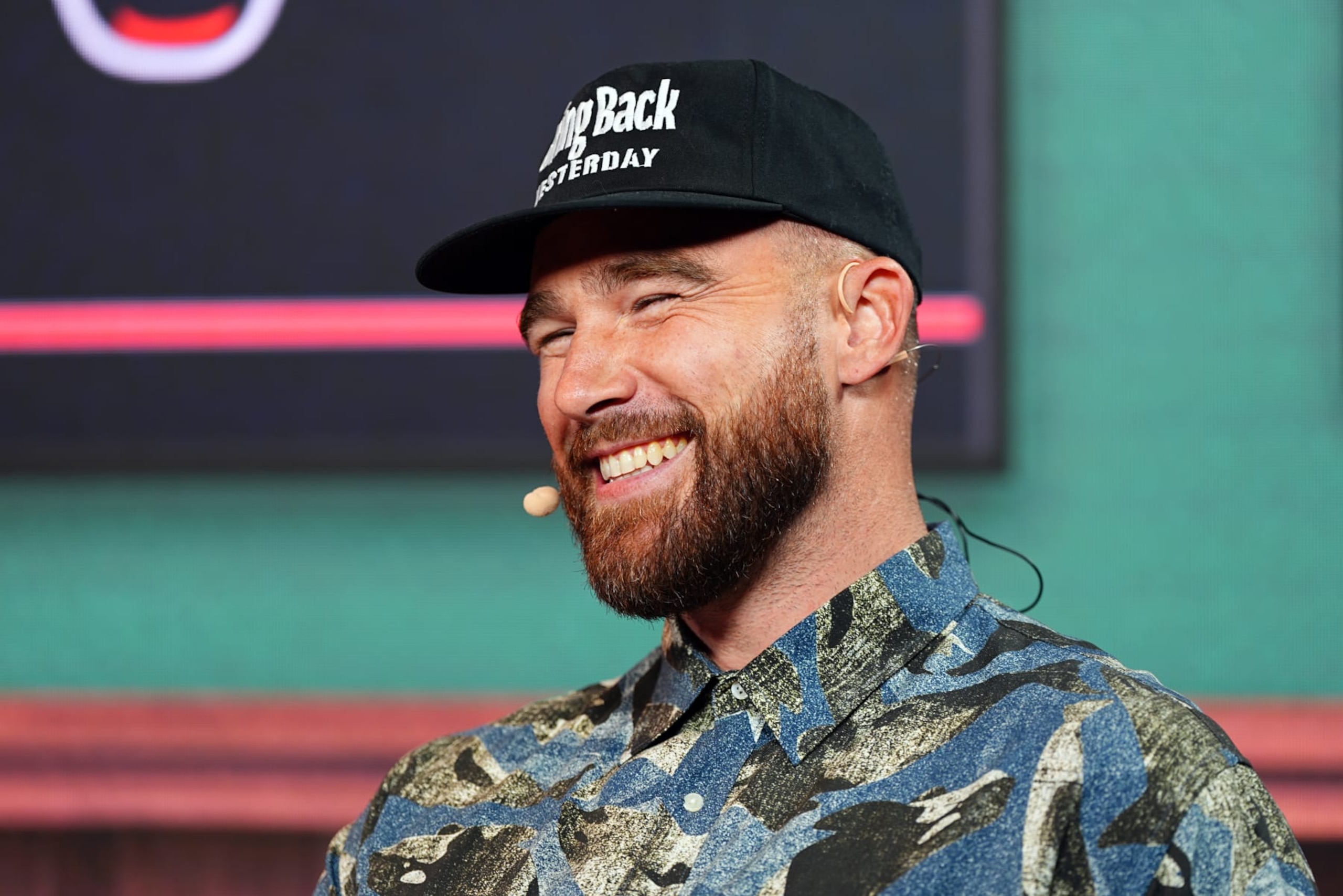 KANSAS CITY, MISSOURI - JUNE 01: Travis Kelce performs onstage during 2024 Big Slick Celebrity Weekend on June 01, 2024 in Kansas City, Missouri. (Photo by Kyle Rivas/Getty Images) KANSAS CITY, MISSOURI - JUNE 01: Travis Kelce performs onstage during 2024 Big Slick Celebrity Weekend on June 01, 2024 in Kansas City, Missouri. (Photo by Kyle Rivas/Getty Images)