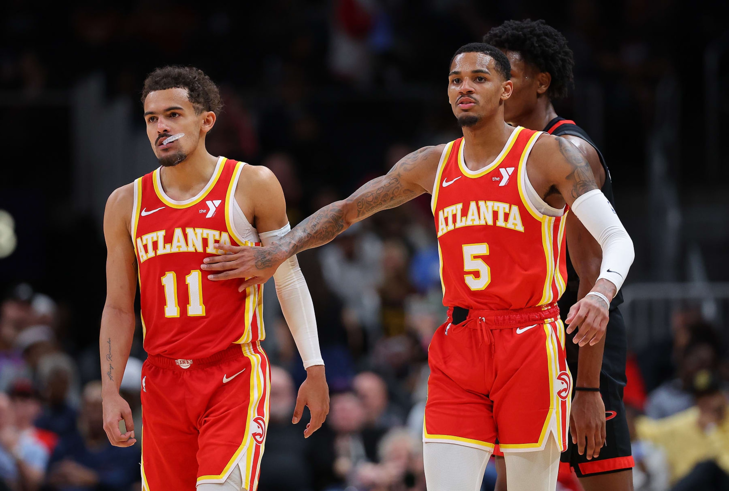 Trae Young, left, and Dejounte Murray Trae Young, left, and Dejounte Murray