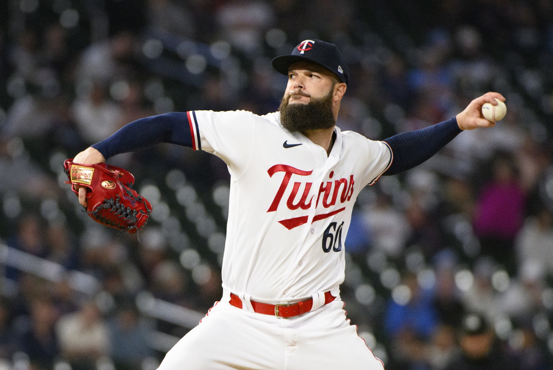 MINNEAPOLIS, MINNESOTA - SEPTEMBER 27: Dallas Keuchel #60 of the Minnesota Twins pitches in the eighth inning of the game against the Oakland Athletics at Target Field on September 27, 2023 in Minneapolis, Minnesota. (Photo by Stephen Maturen/Getty Images)