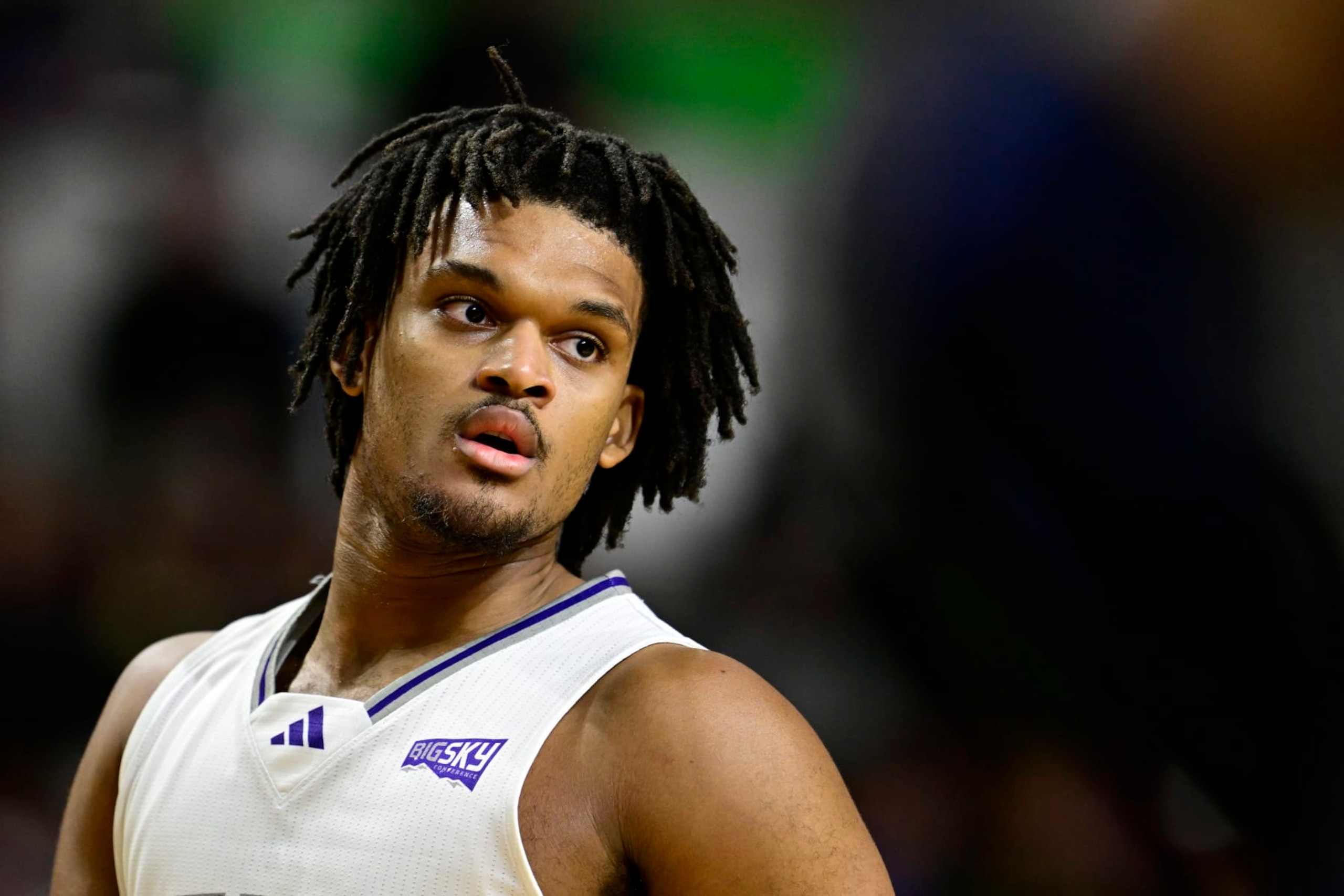 BOISE, IDAHO - MARCH 11: Dillon Jones #2 of the Weber State Wildcats looks on during the first half against the Montana State Bobcats at Idaho Central Arena on March 11, 2024 in Boise, Idaho.  (Photo by Tommy Martino/University of Montana/Getty Images)