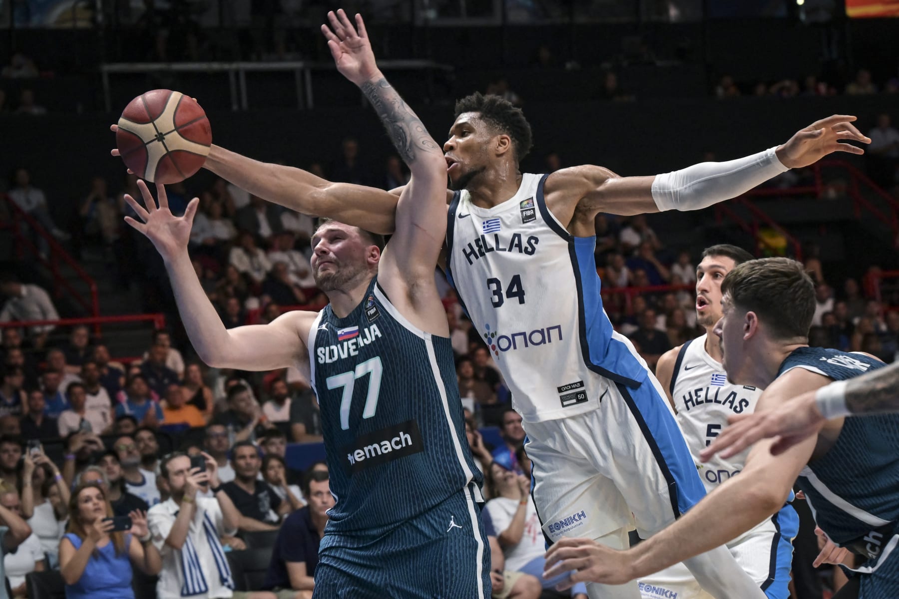 Luka Dončić, Slovenia Eliminated by Giannis, Greece in 2024 Olympic  Qualifying Semis