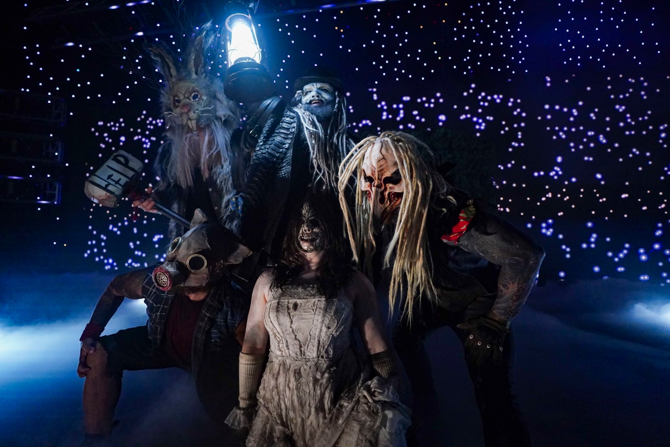 CORPUS CHRISTI, TEXAS - JUNE 17: New entrance for The Wyatt Sicks, Nikki Cross, Uncle Howdy, Erick Rowan, Joe Gacy, and Dexter Lumis during Monday Night Raw at American Bank Center on June 17, 2024 in Corpus Christi, Texas. (Photo by WWE/Getty Images) CORPUS CHRISTI, TEXAS - JUNE 17: New entrance for The Wyatt Sicks, Nikki Cross, Uncle Howdy, Erick Rowan, Joe Gacy, and Dexter Lumis during Monday Night Raw at American Bank Center on June 17, 2024 in Corpus Christi, Texas. (Photo by WWE/Getty Images)