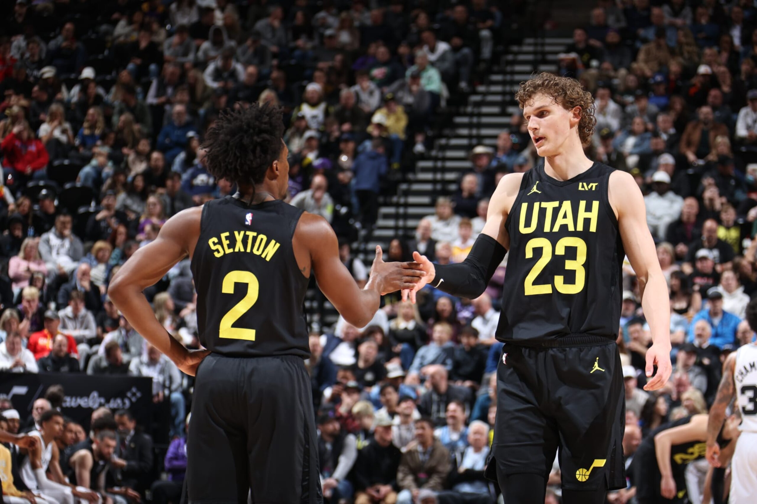 Collin Sexton and Lauri Markkanen Collin Sexton and Lauri Markkanen