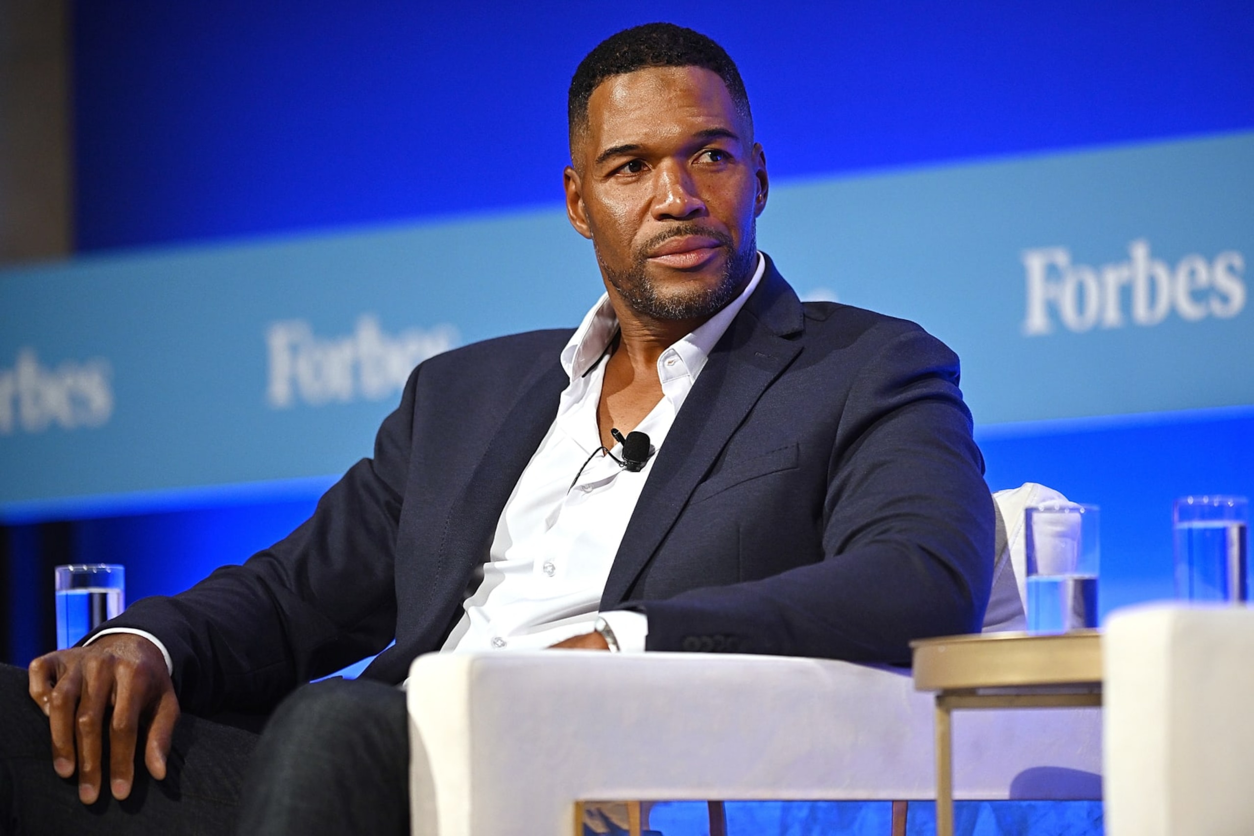 NEW YORK, NEW YORK - JUNE 20: Michael Strahan
American TV personality
at Cipriani Wall Street on June 20, 2024 in New York City. (Photo by Steven Ferdman/Getty Images) NEW YORK, NEW YORK - JUNE 20: Michael Strahan
American TV personality
at Cipriani Wall Street on June 20, 2024 in New York City. (Photo by Steven Ferdman/Getty Images)