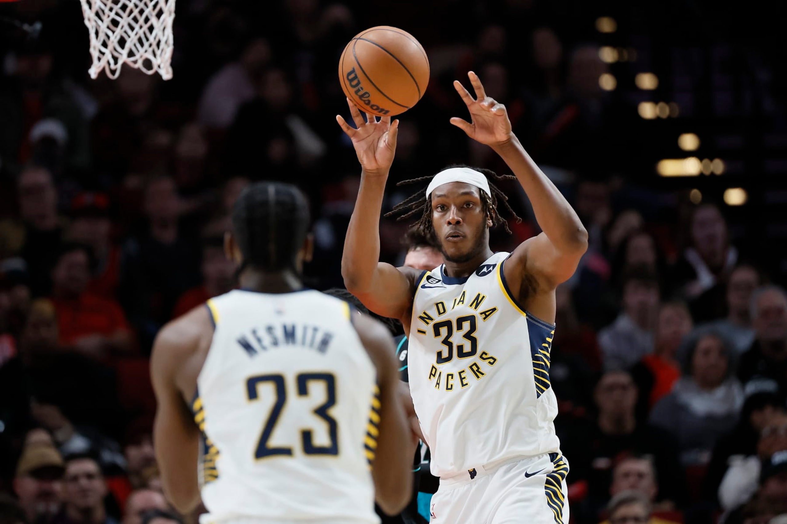 Aaron Nesmith and Myles Turner
