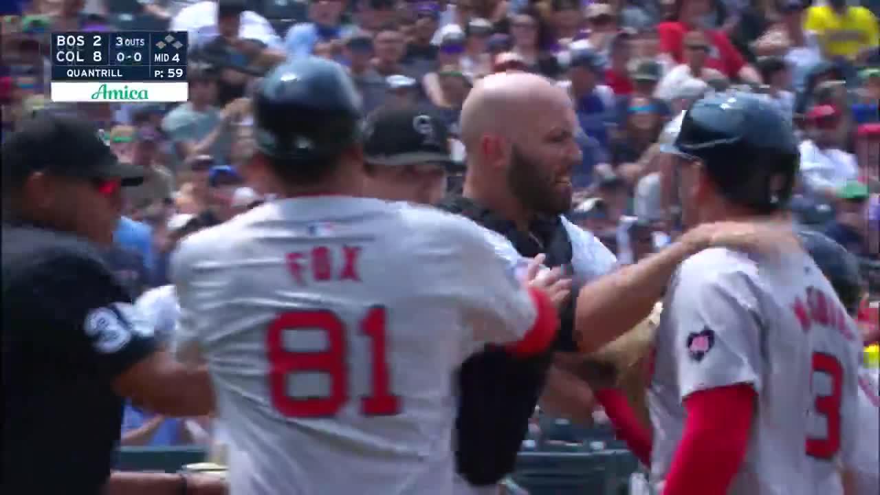 Red Sox-Rockies Scuffle