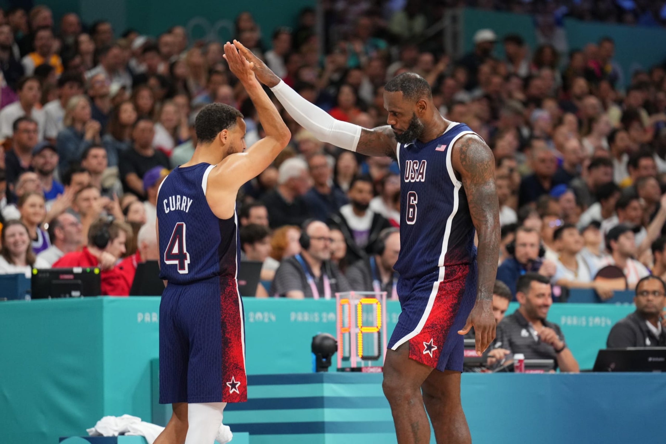 Stephen Curry and LeBron James