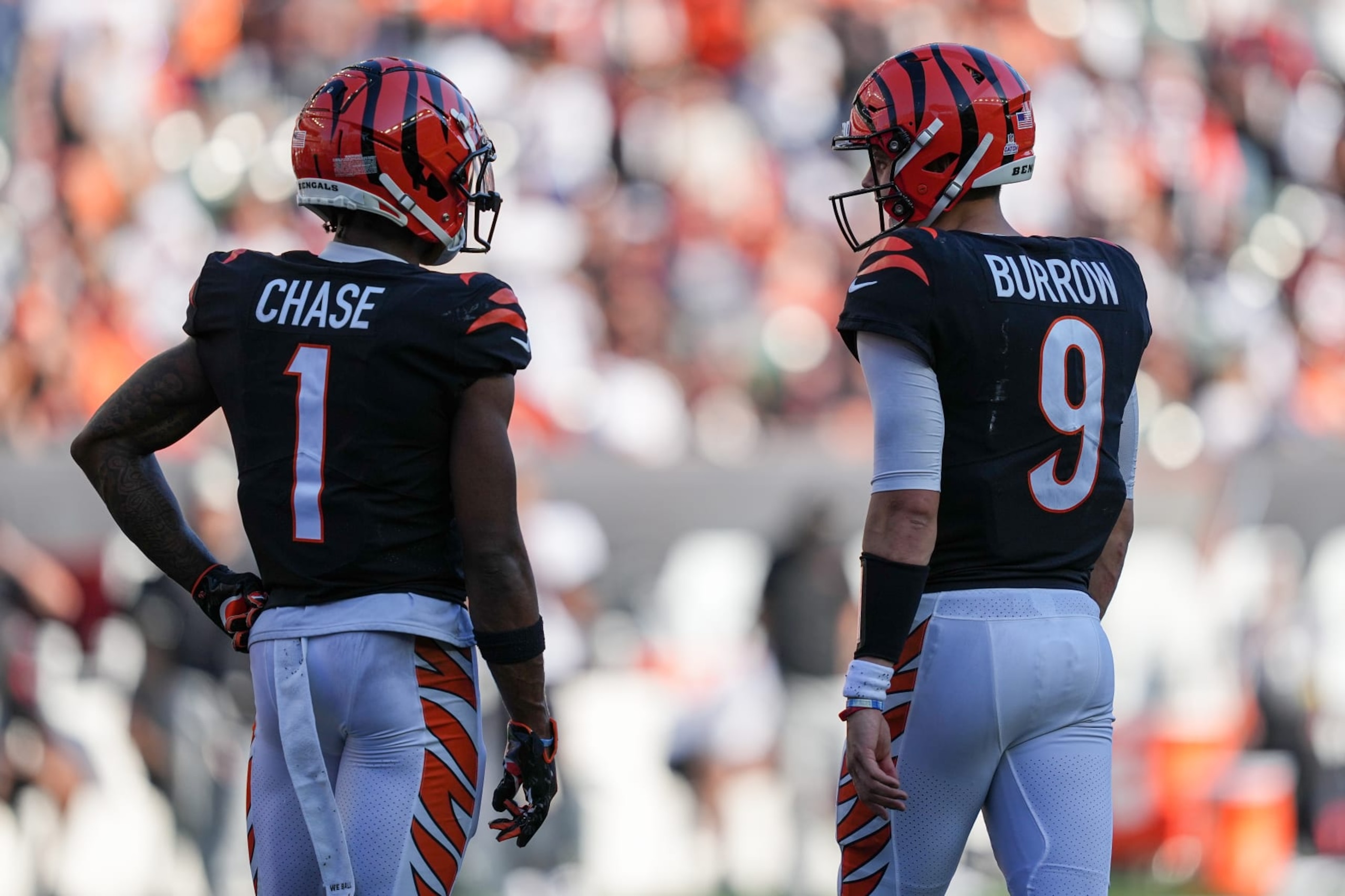 Bengals WR Ja'Marr Chase and QB Joe Burrow