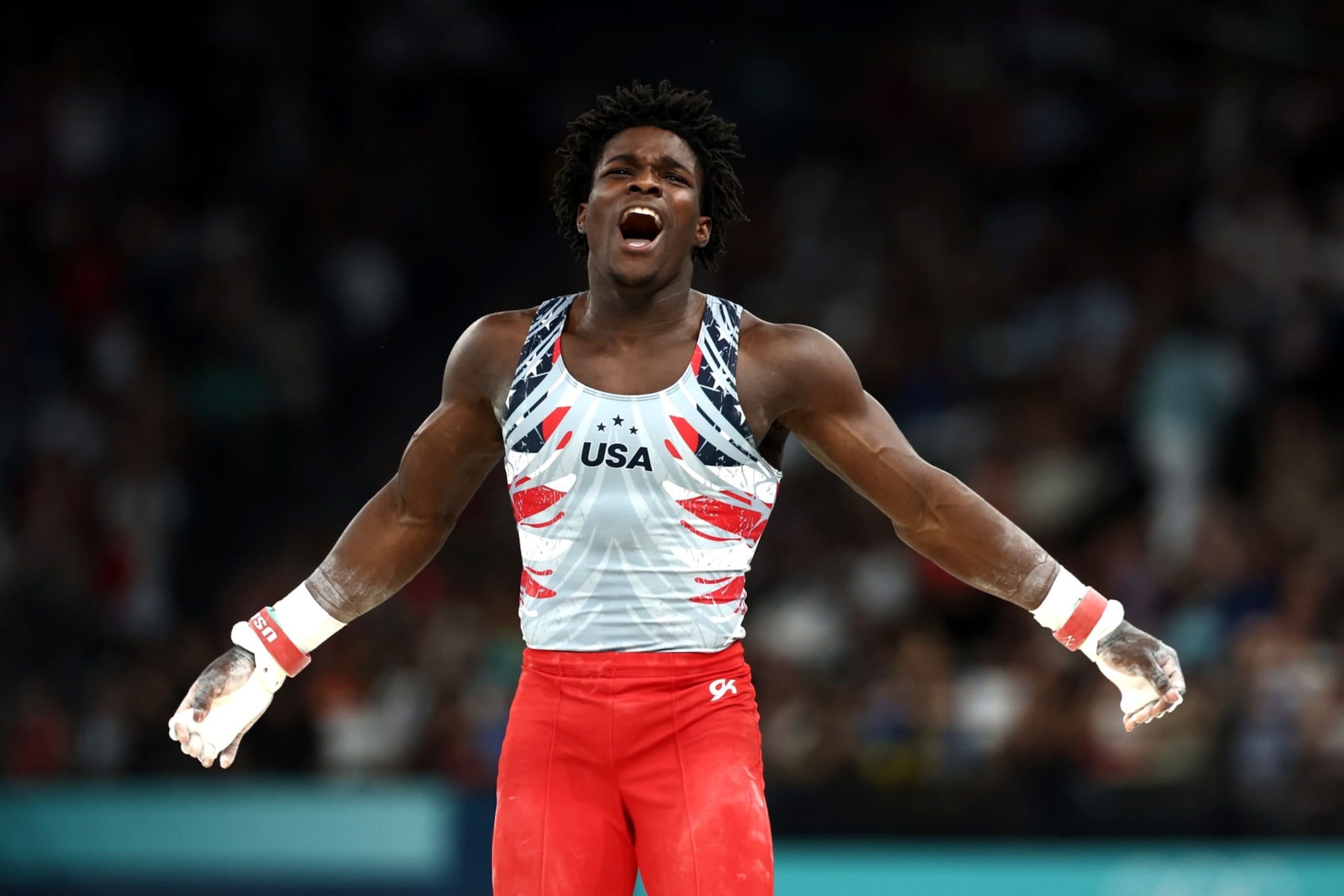  Frederick Richard of the U.S. men's gymnastics team