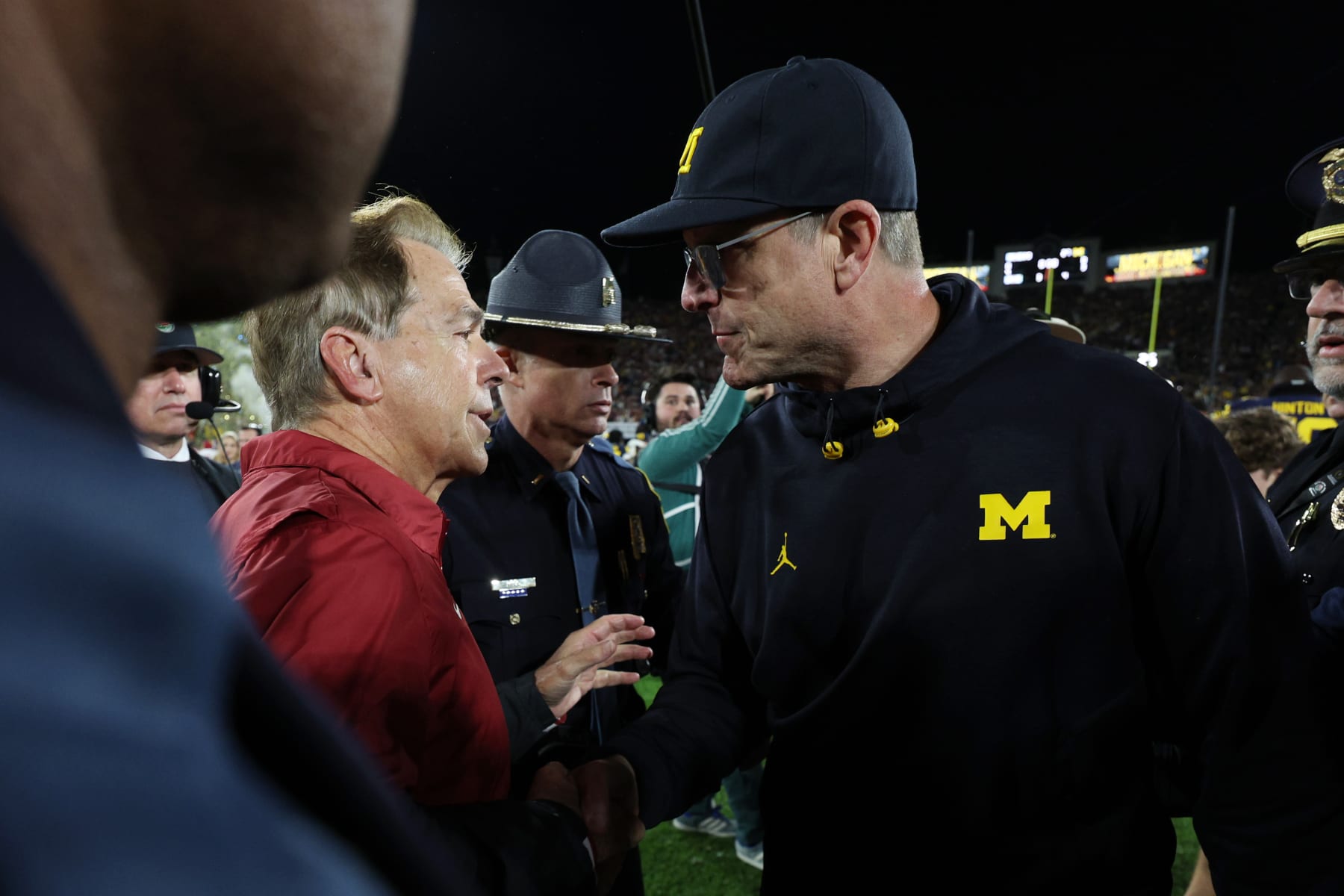 Nick Saban and Jim Harbaugh