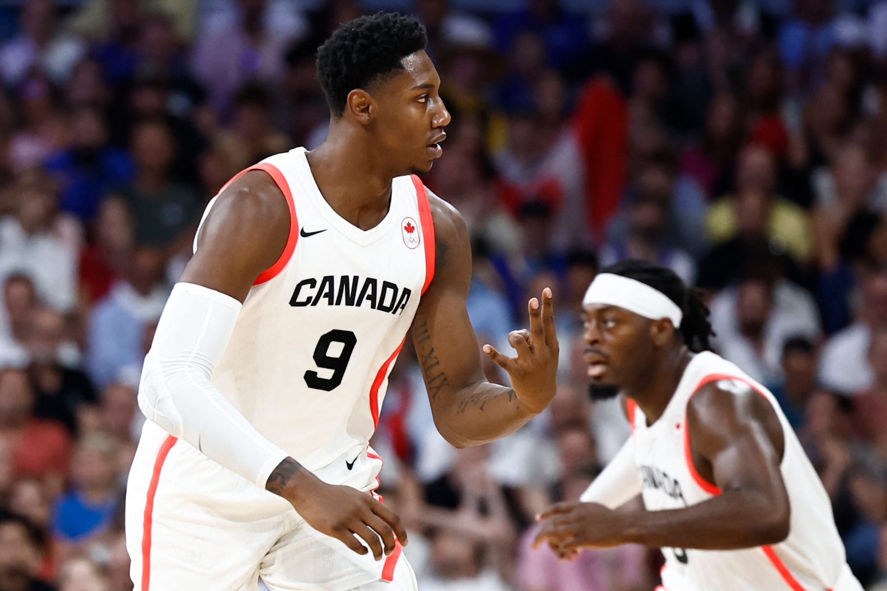 RJ Barrett of the Canadian men's basketball team