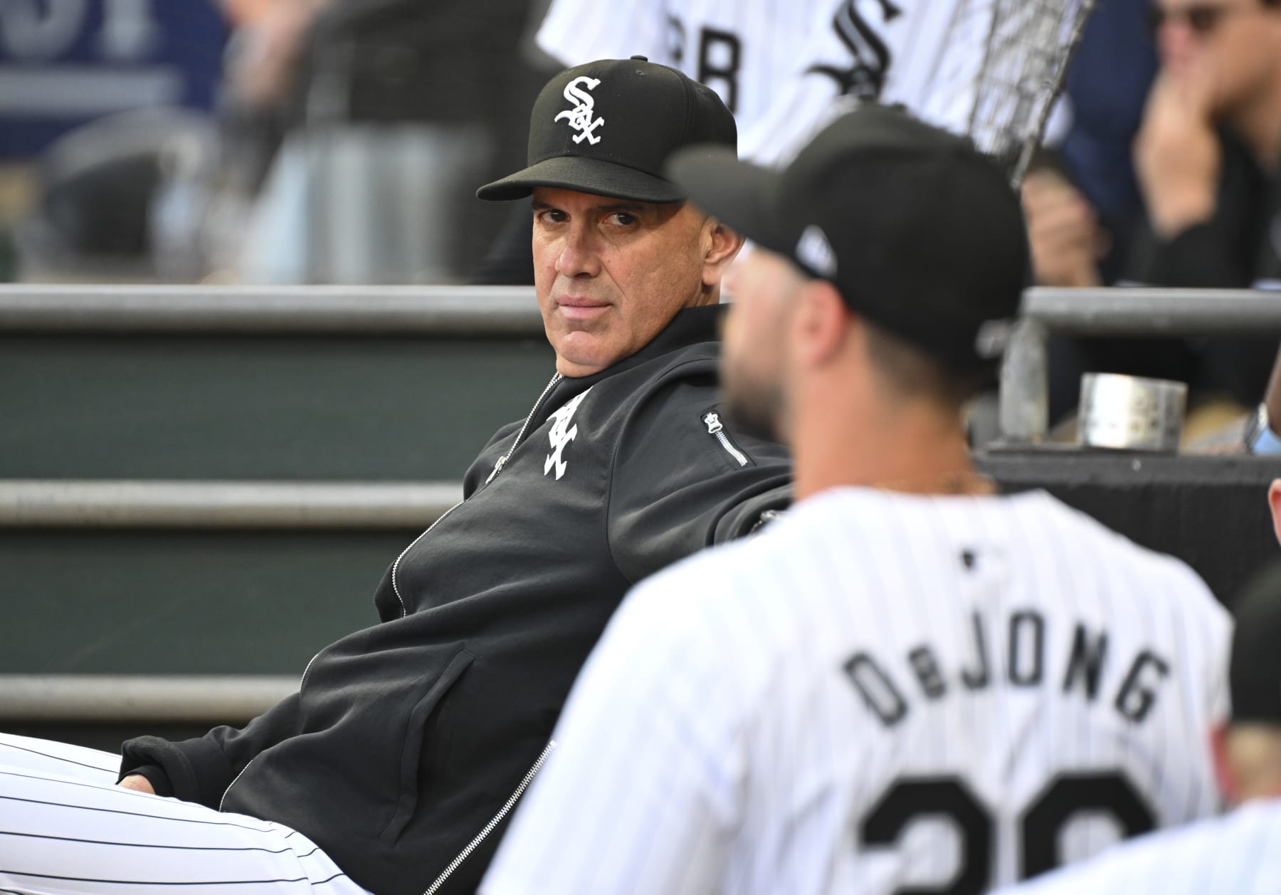 CHICAGO, ILLINOIS - MAY 10: Manager Pedro Grifol #5 of the Chicago White Sox sits in the dugout prior to a game against the Cleveland Guardians at Guaranteed Rate Field on May 10, 2024 in Chicago, Illinois. (Photo by Nuccio DiNuzzo/Getty Images)