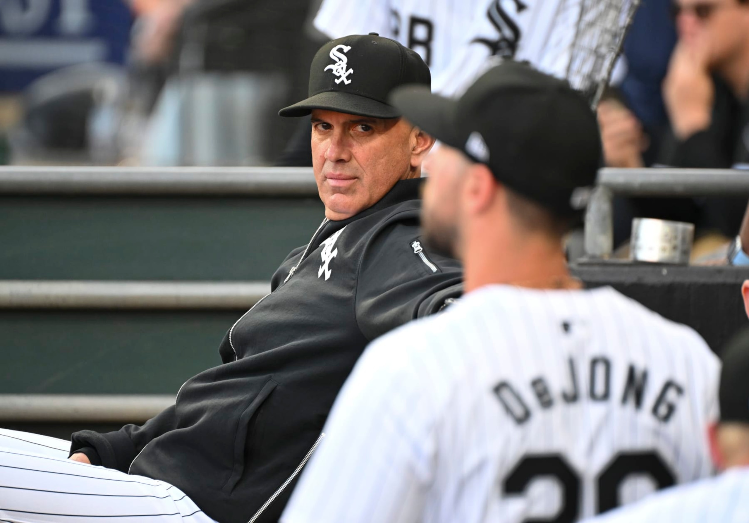 CHICAGO, ILLINOIS - MAY 10: Manager Pedro Grifol #5 of the Chicago White Sox sits in the dugout prior to a game against the Cleveland Guardians at Guaranteed Rate Field on May 10, 2024 in Chicago, Illinois. (Photo by Nuccio DiNuzzo/Getty Images)