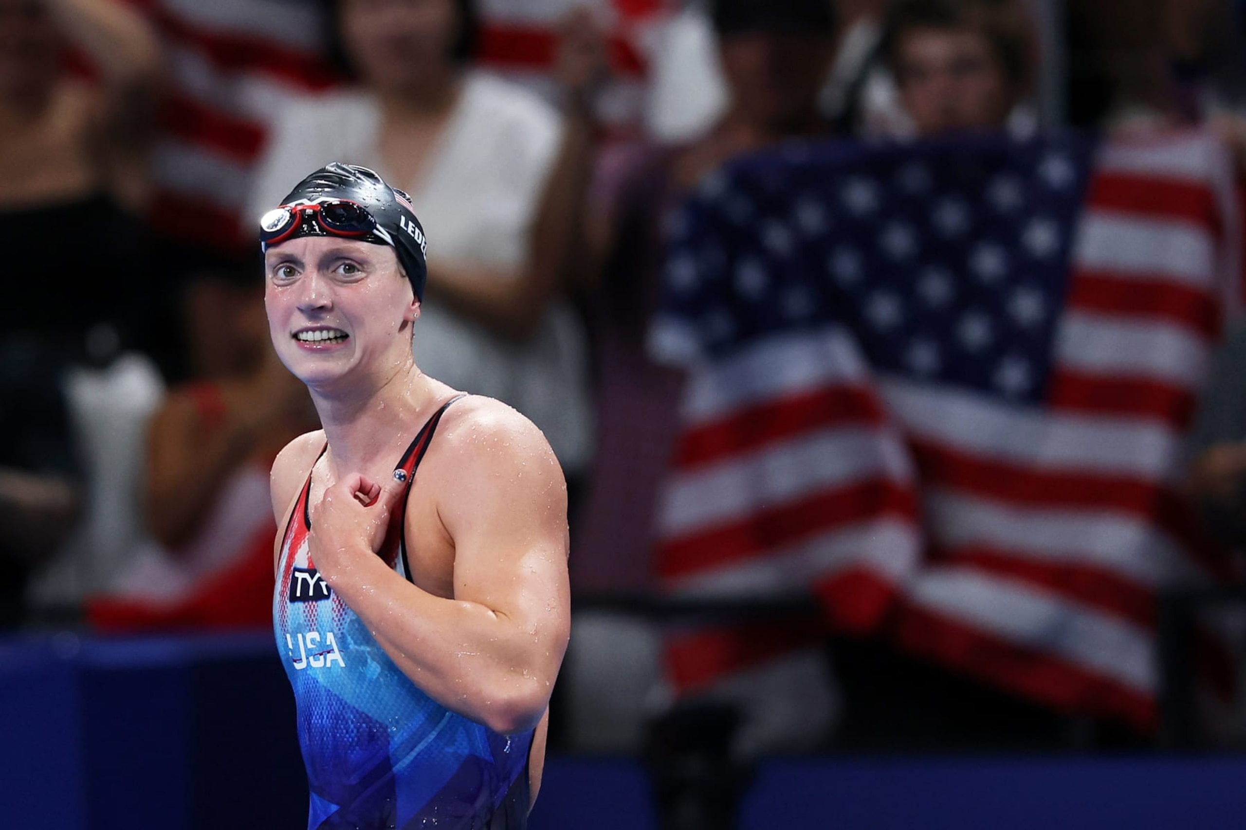  Katie Ledecky of Team USA