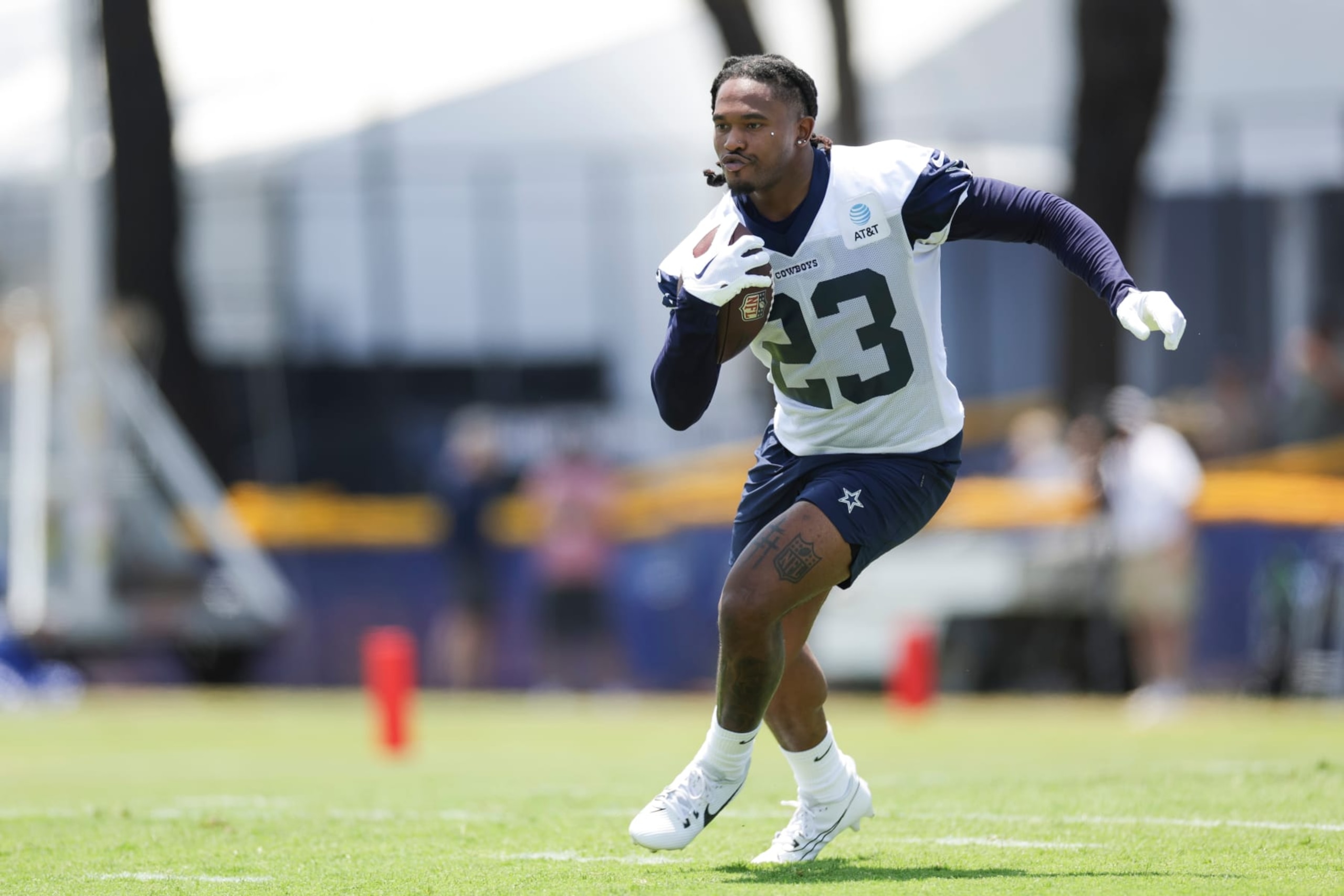 Dallas Cowboys running back Rico Dowdle