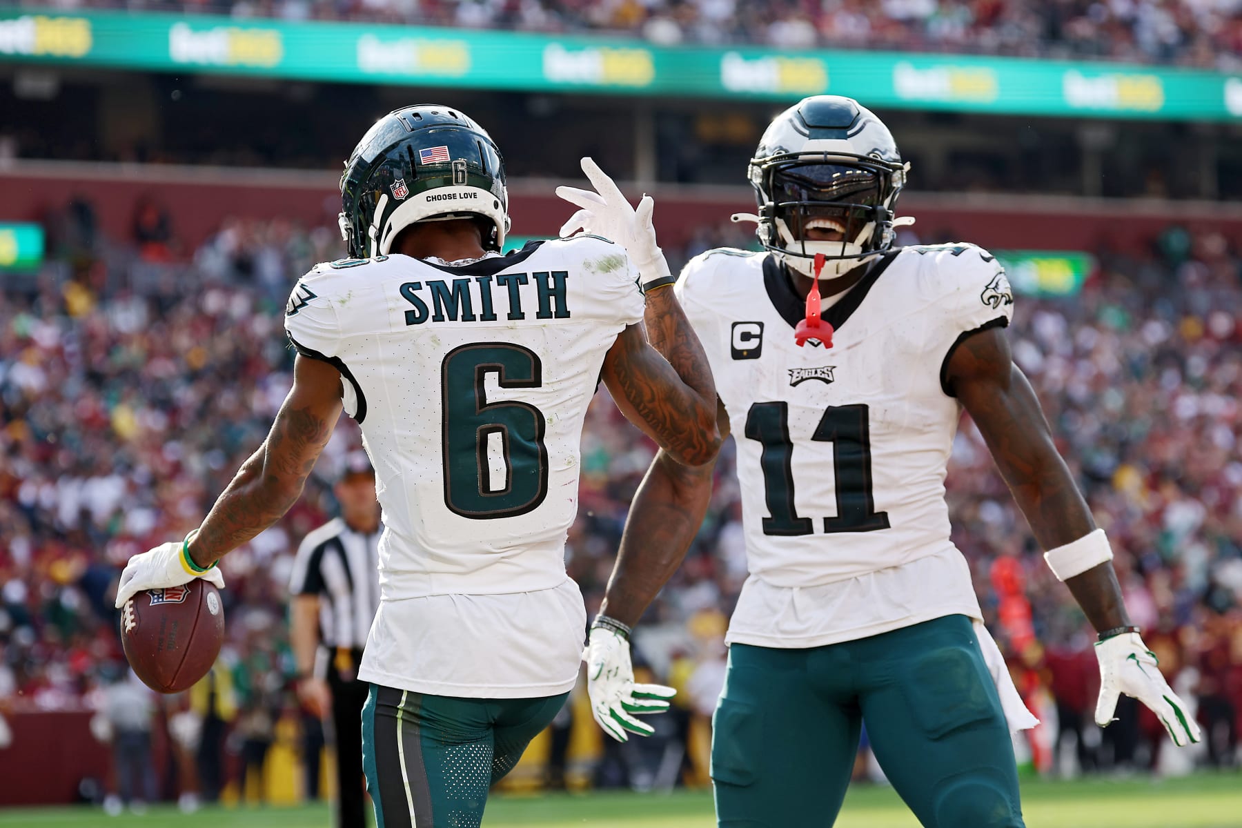 DeVonta Smith and A.J. Brown