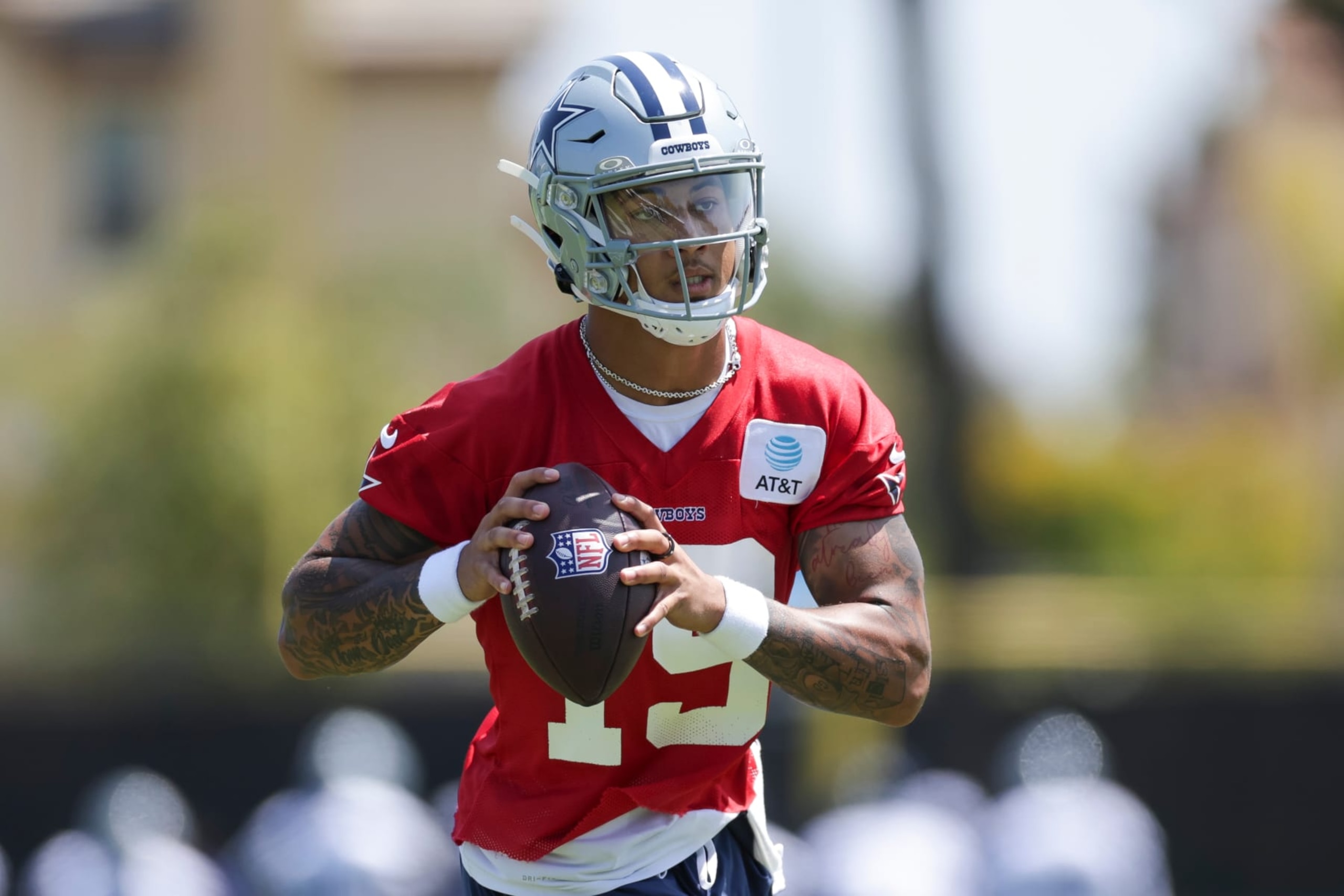 Dallas Cowboys quarterback Trey Lance