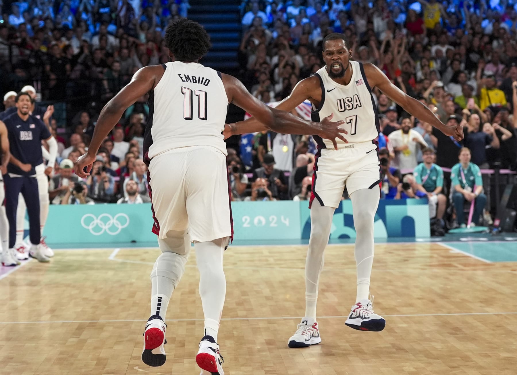 Joel Embiid and Kevin Durant
