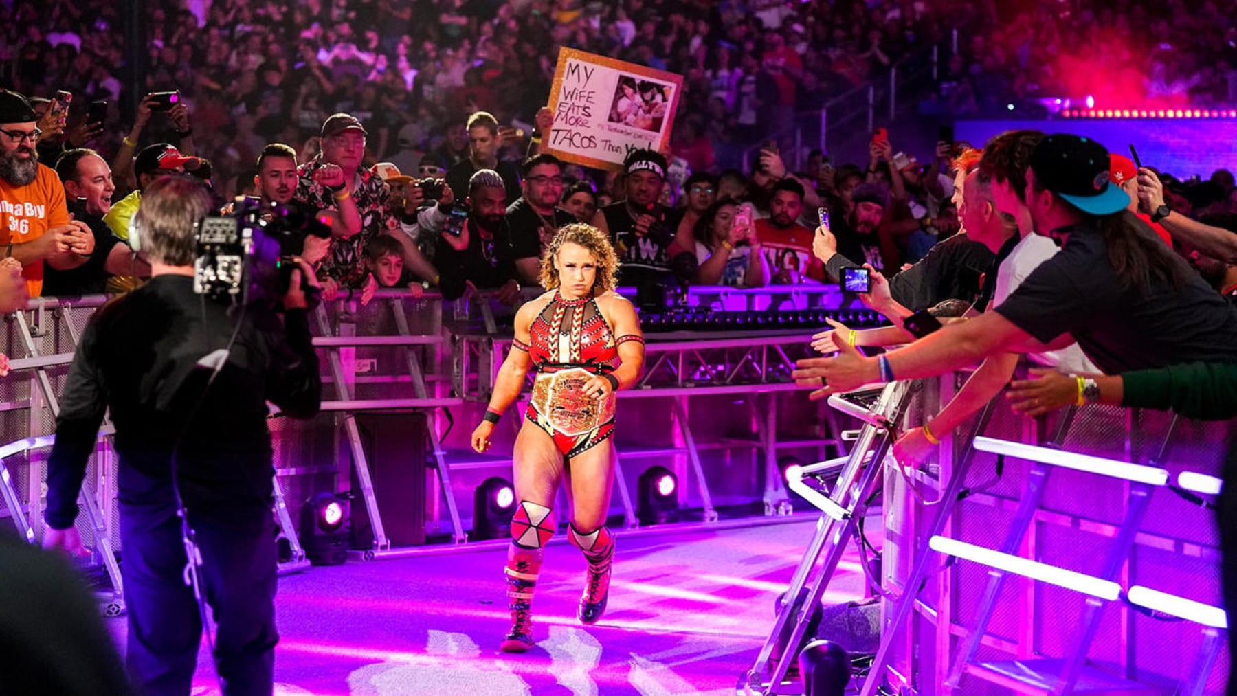 TNA's Jordynne Grace made a shocking appearance in the 2024 women's Royal Rumble match.