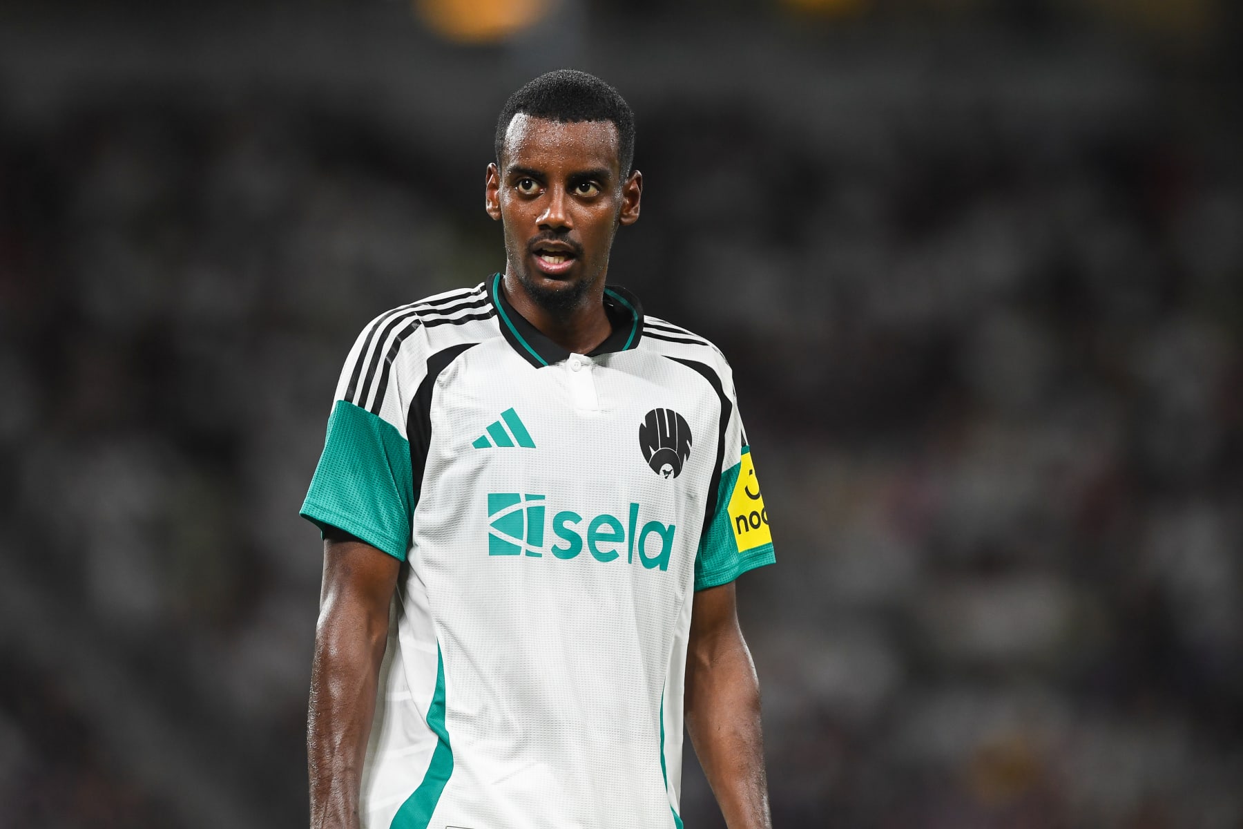 TOKYO, JAPAN - AUGUST 03: Alexander Isak of Newcastle United during the J.LEAGUE International Series 2024 powered by docomo match between Yokohama F•Marinos and Newcastle United at National Stadium on August 03, 2024 in Tokyo, Japan. (Photo by Harriet Massey/Newcastle United via Getty Images)