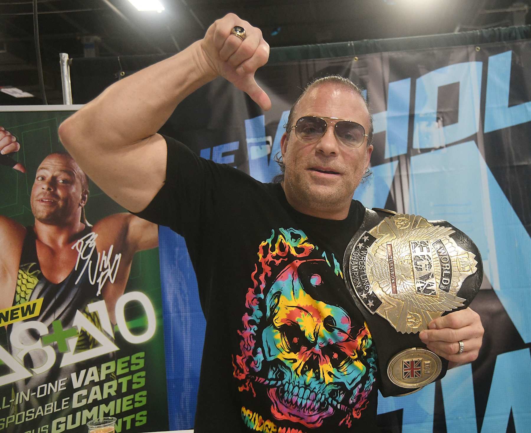 EDISON, NJ - SEPTEMBER 16: Wrestler Rob Van Dam attends the 420 Expo Cannabis Convention at New Jersey Convention and Exposition Center on September 16, 2022 in Edison, New Jersey. (Photo by Bobby Bank/Getty Images)