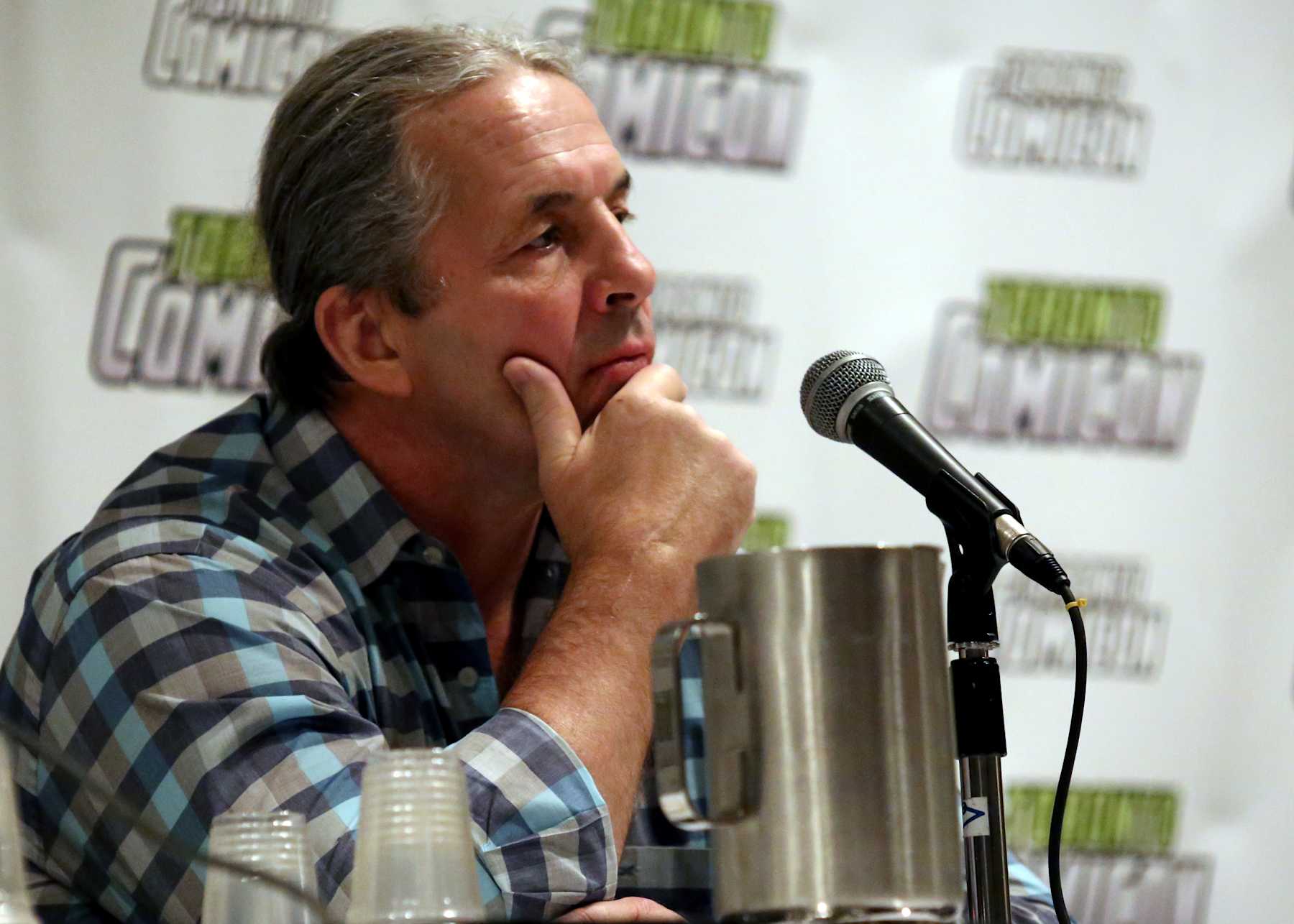 TORONTO, ON - MARCH 18: Retired professional wrestler Bret Hart attends Toronto ComiCon 2017 at Metro Toronto Convention Centre on March 18, 2017 in Toronto, Canada. (Photo by Isaiah Trickey/FilmMagic)
