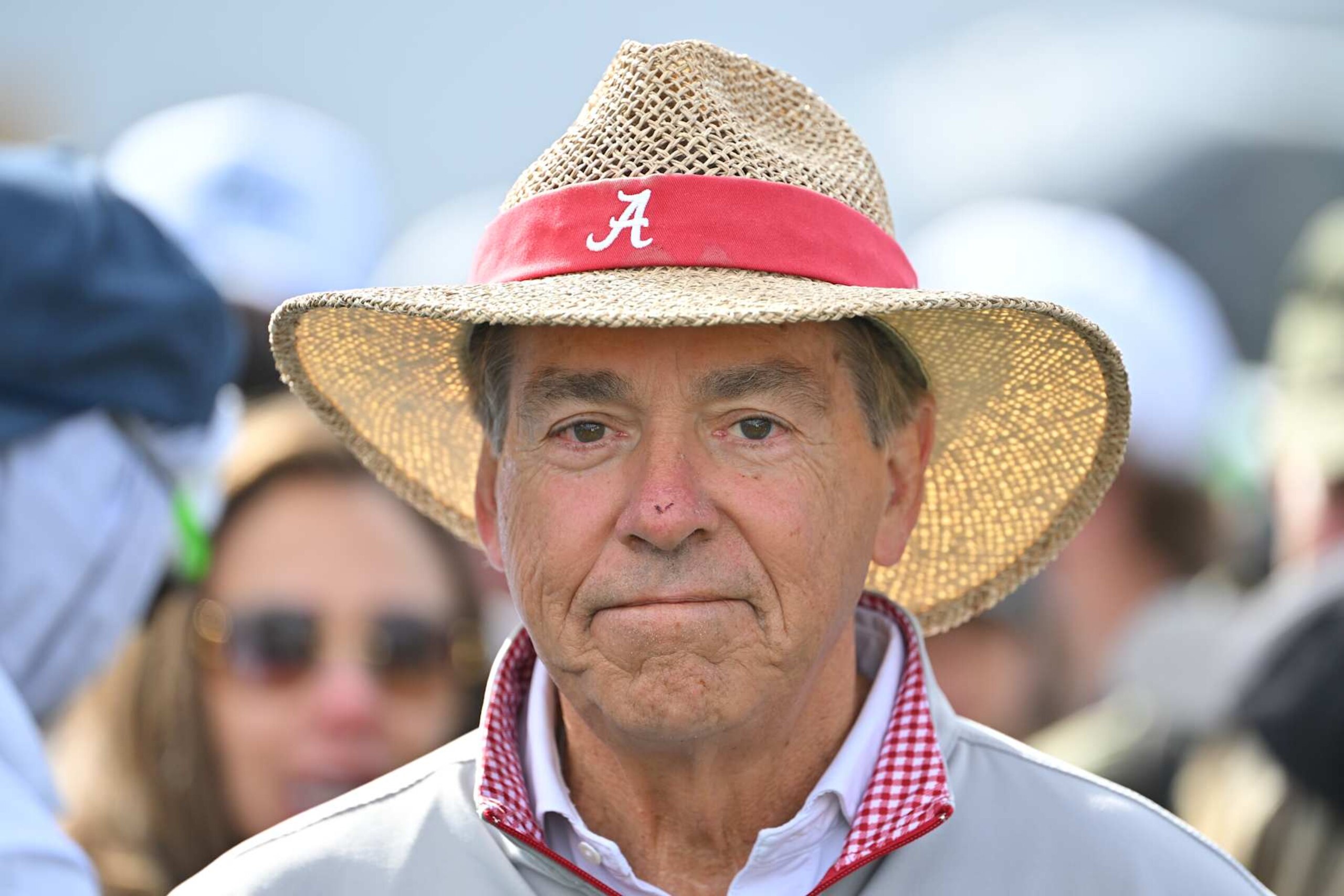 SCOTTSDALE, ARIZONA - FEBRUARY 07: Nick Saban is seen prior to WM Phoenix Open at TPC Scottsdale (Stadium Course) on February 7, 2024 in Scottsdale, Arizona. (Photo by Ben Jared/PGA TOUR via Getty) SCOTTSDALE, ARIZONA - FEBRUARY 07: Nick Saban is seen prior to WM Phoenix Open at TPC Scottsdale (Stadium Course) on February 7, 2024 in Scottsdale, Arizona. (Photo by Ben Jared/PGA TOUR via Getty)
