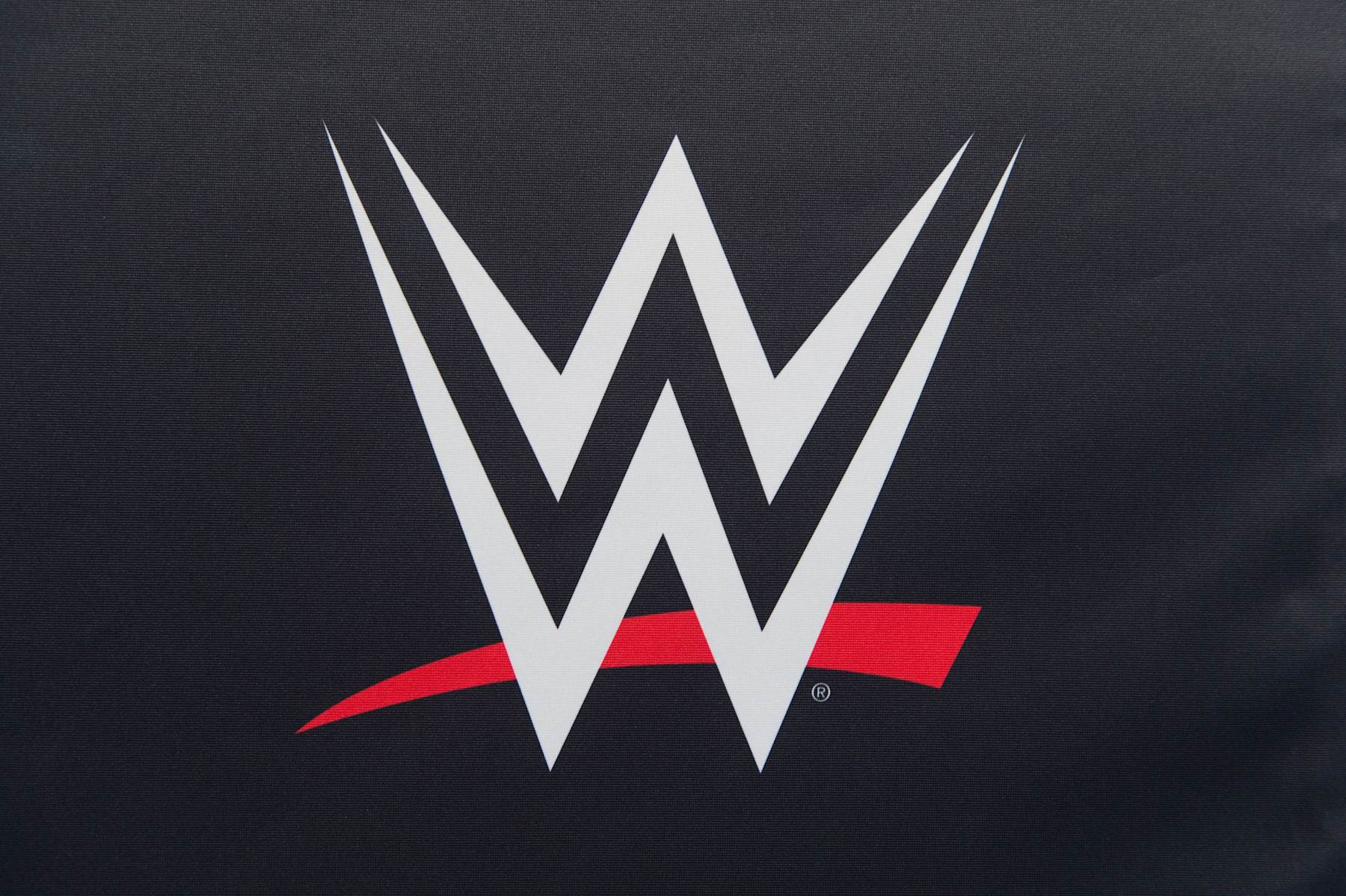 COLOGNE, GERMANY - NOVEMBER 07: A WWE Logo at the WWE Live Tryout  at the Motorworld on November 7, 2018 in Cologne, Germany. (Photo by Marc Pfitzenreuter/Getty Images)